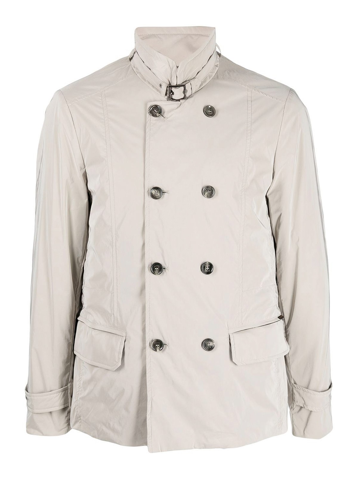 Casual jackets Moorer - Double-breasted high-neck blazer with buttons ...