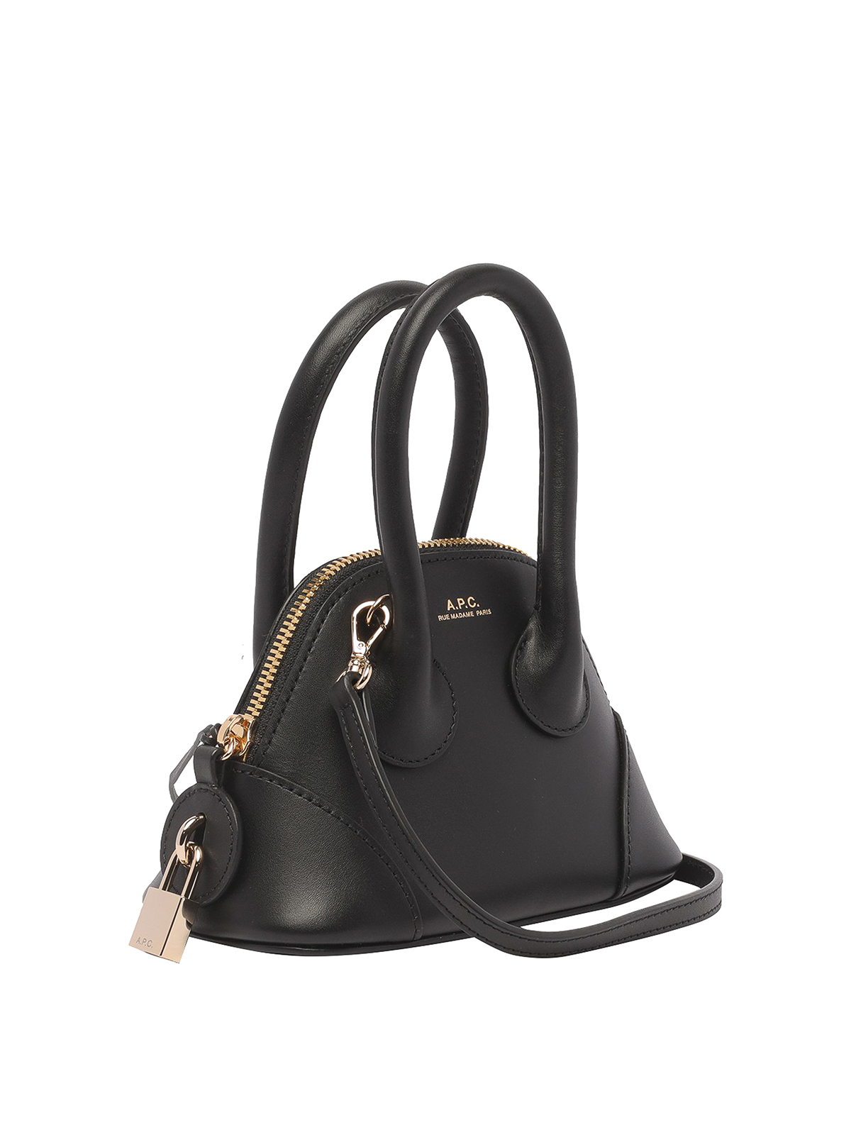 Totes bags A.P.C. - Emma mini leather bag with logo - PXAWVF61816LZZ