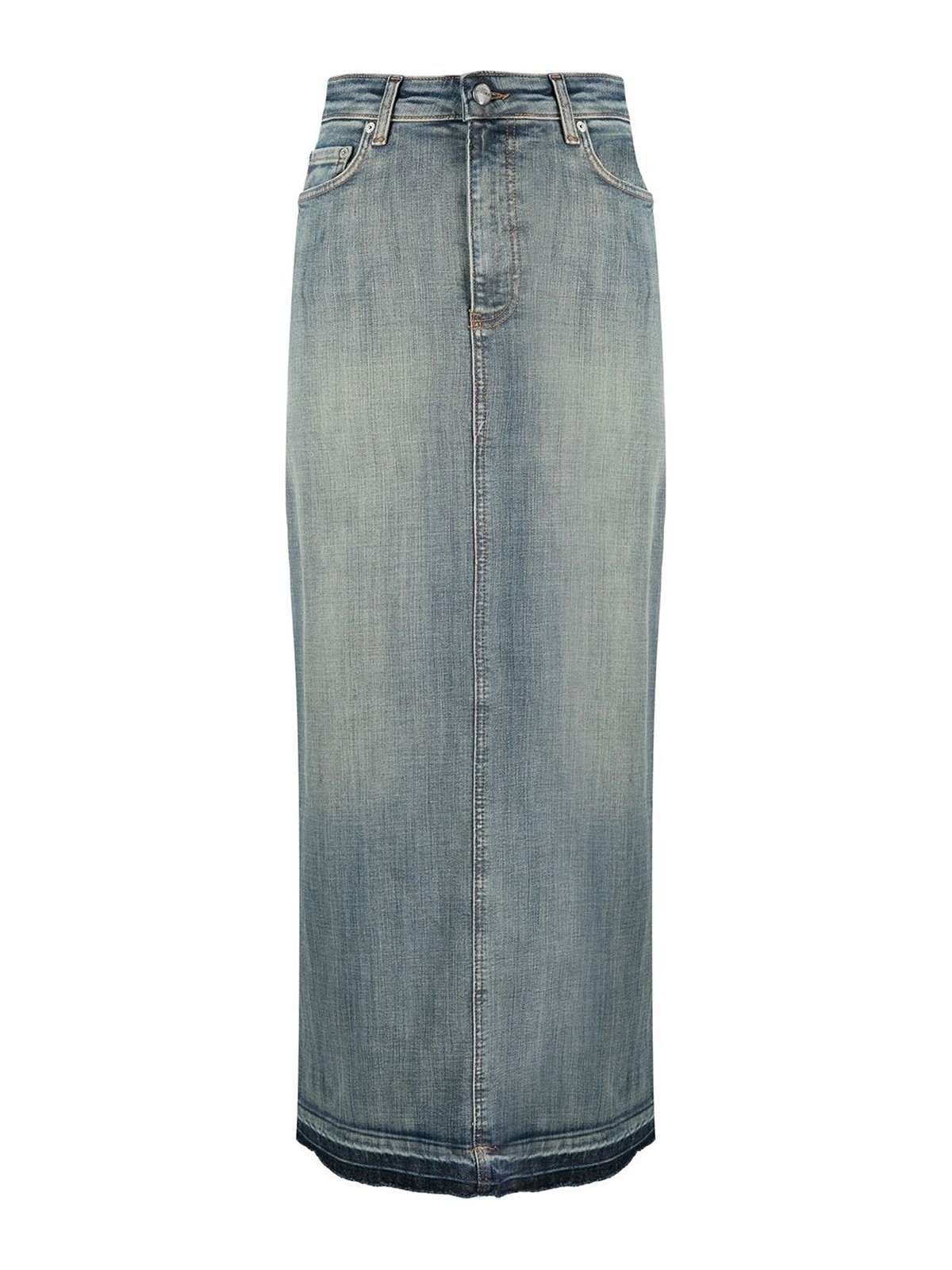 Long skirts Ganni - Denim maxi skirt - J1208091 | Shop online at iKRIX