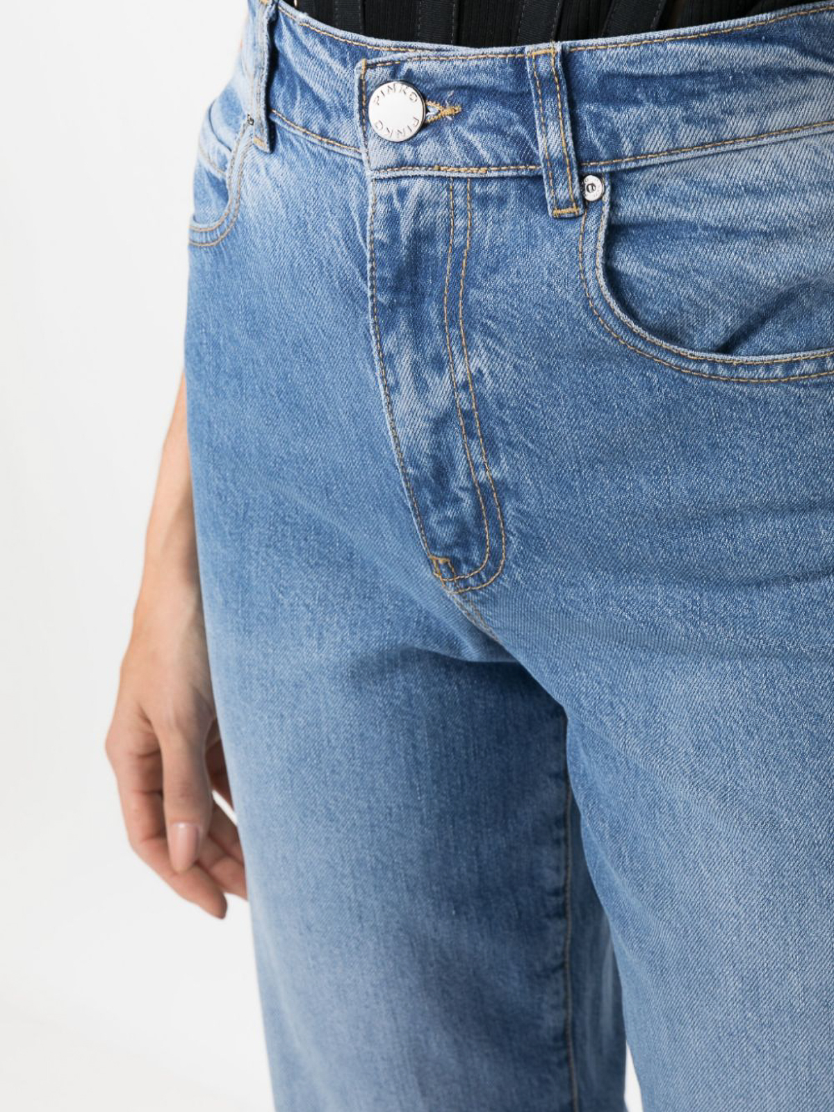 Straight leg jeans Pinko - Faded-effect wide-leg jeans - 100173A0GEPJX