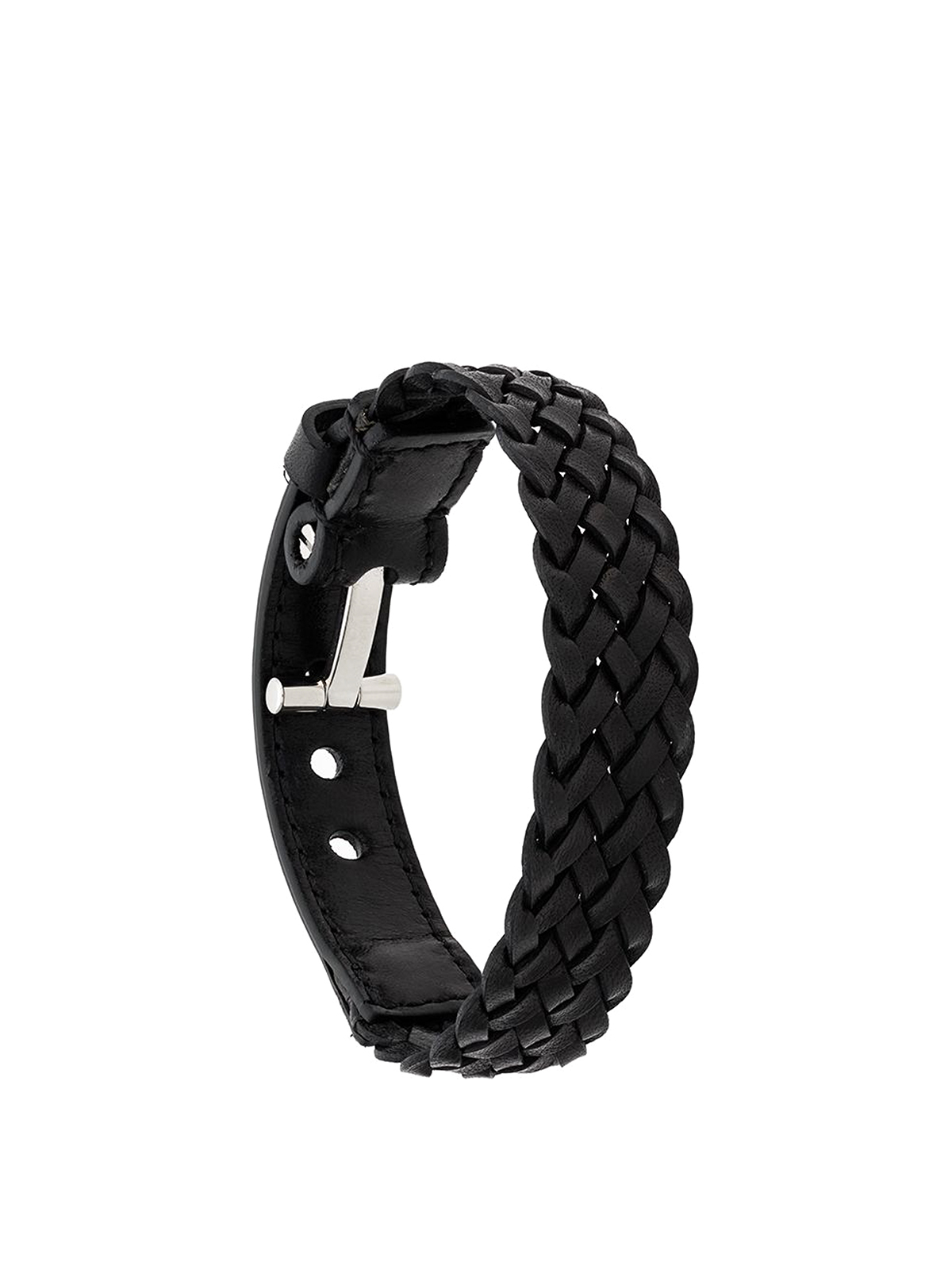 Belts Tom Ford - Leather and brass braided bracelet - JM0001TWCABRBSV