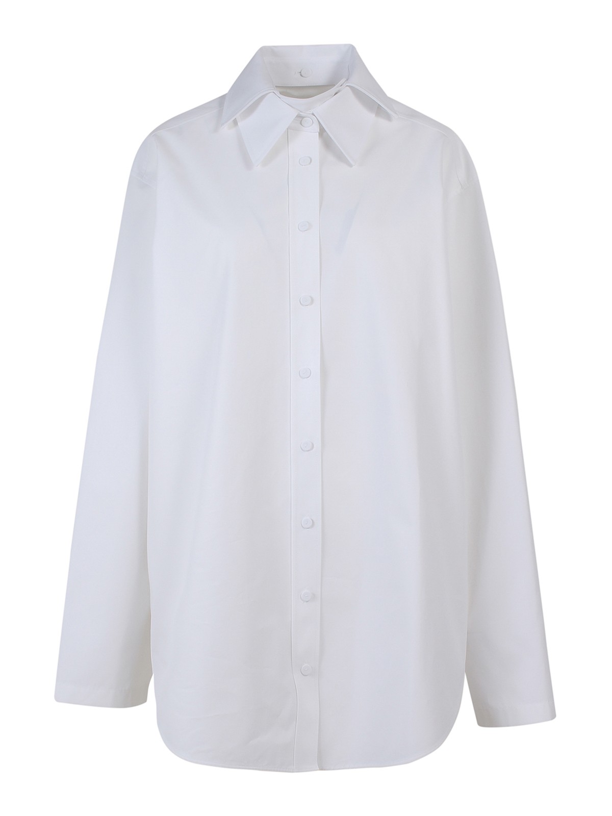 Cotton shirt with double collar