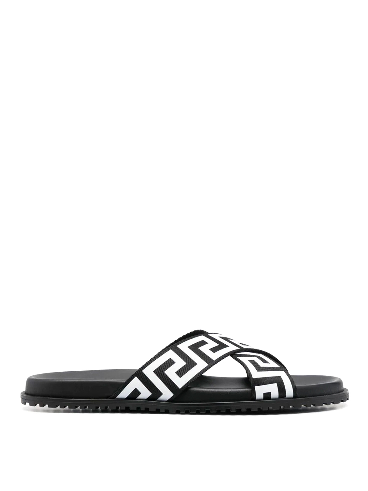 Sandals Versace - Greek print slide sandals - 10083181A059582B020