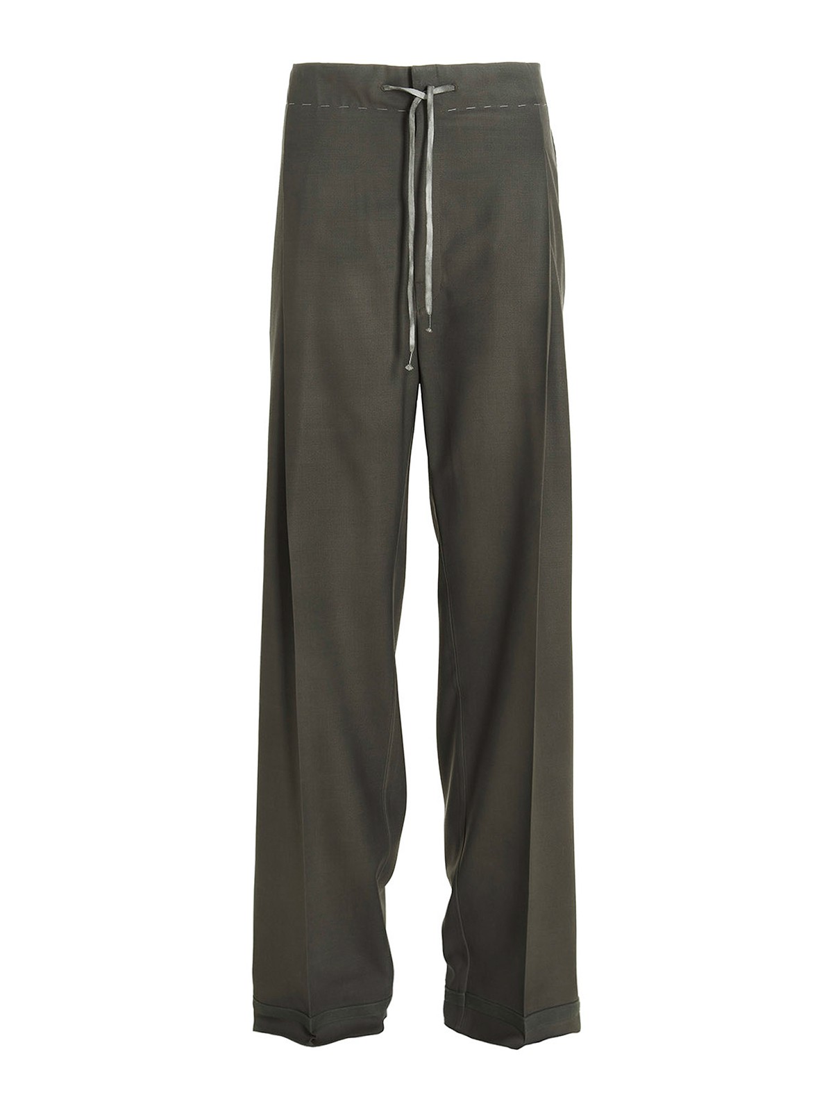 Casual trousers Maison Margiela - Wool pants with drawstring 