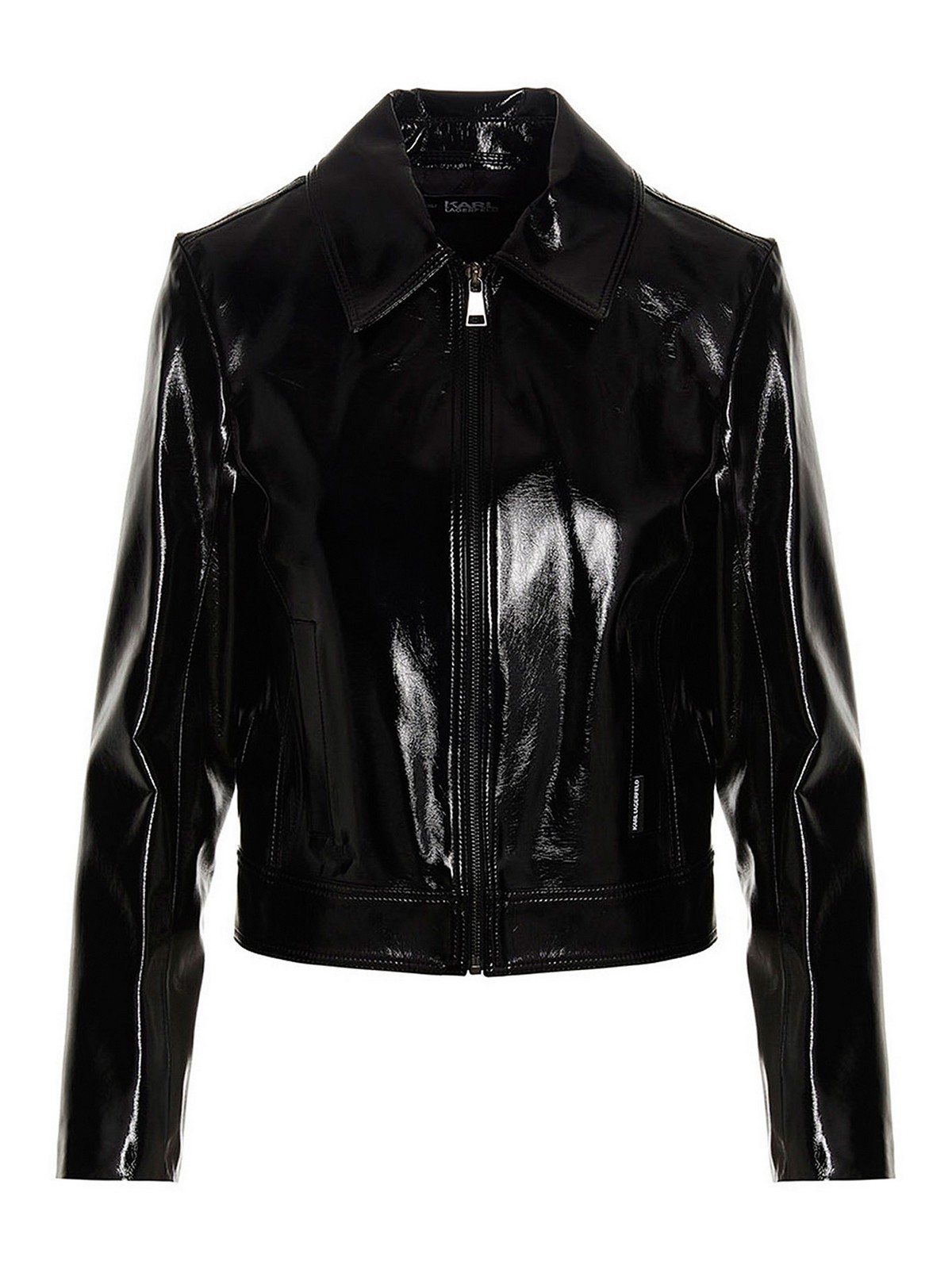 Leather jacket Karl Lagerfeld Vinyleffect jacket with a zip