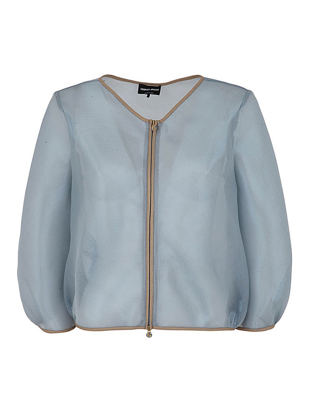 Casual jackets Giorgio Armani - Silk zipped jacket - 3SHCC04ST03VOU8EC