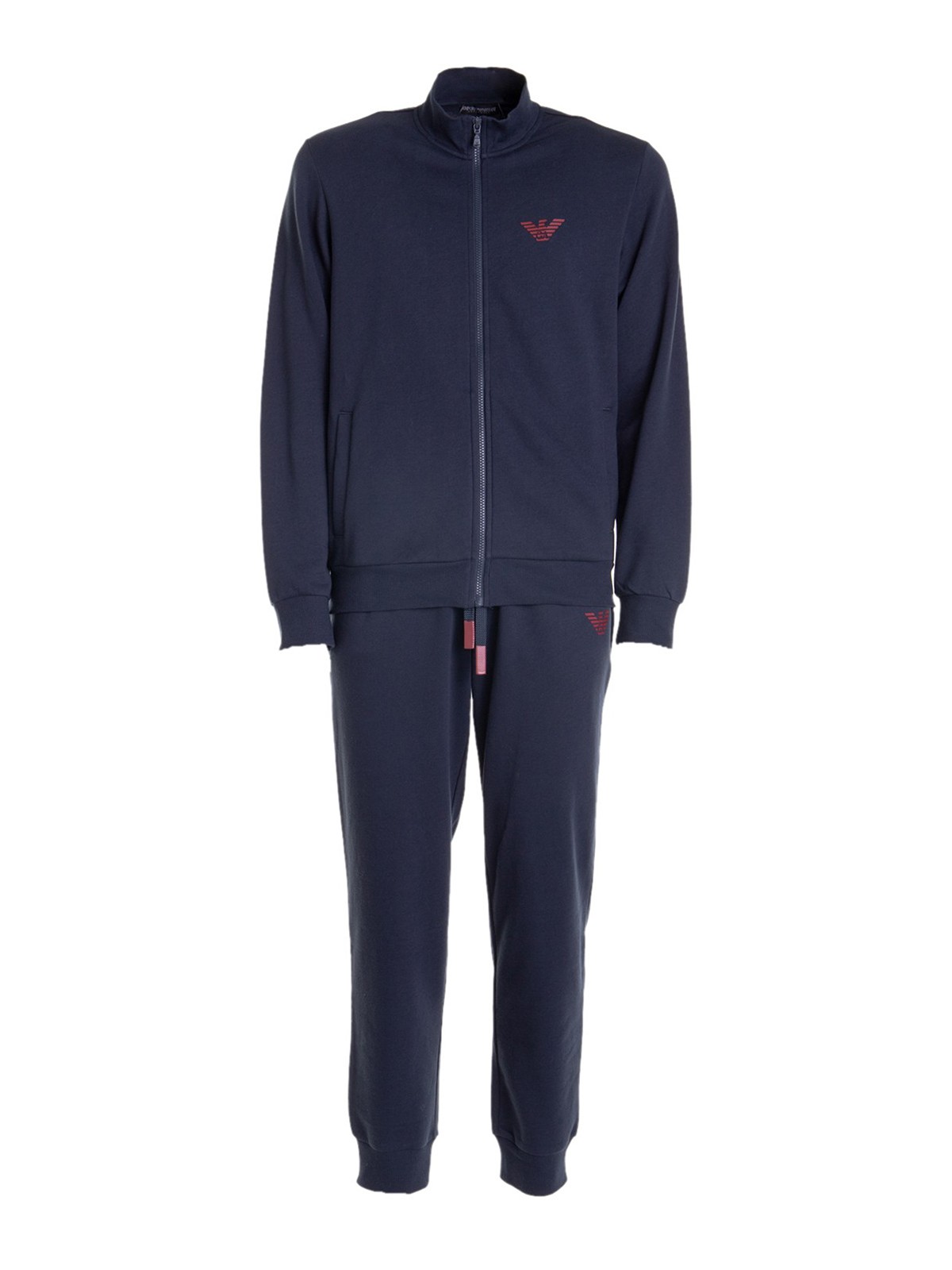 Jumpsuits Emporio Armani - Blue cotton blend jumpsuit - 1119272F57100135