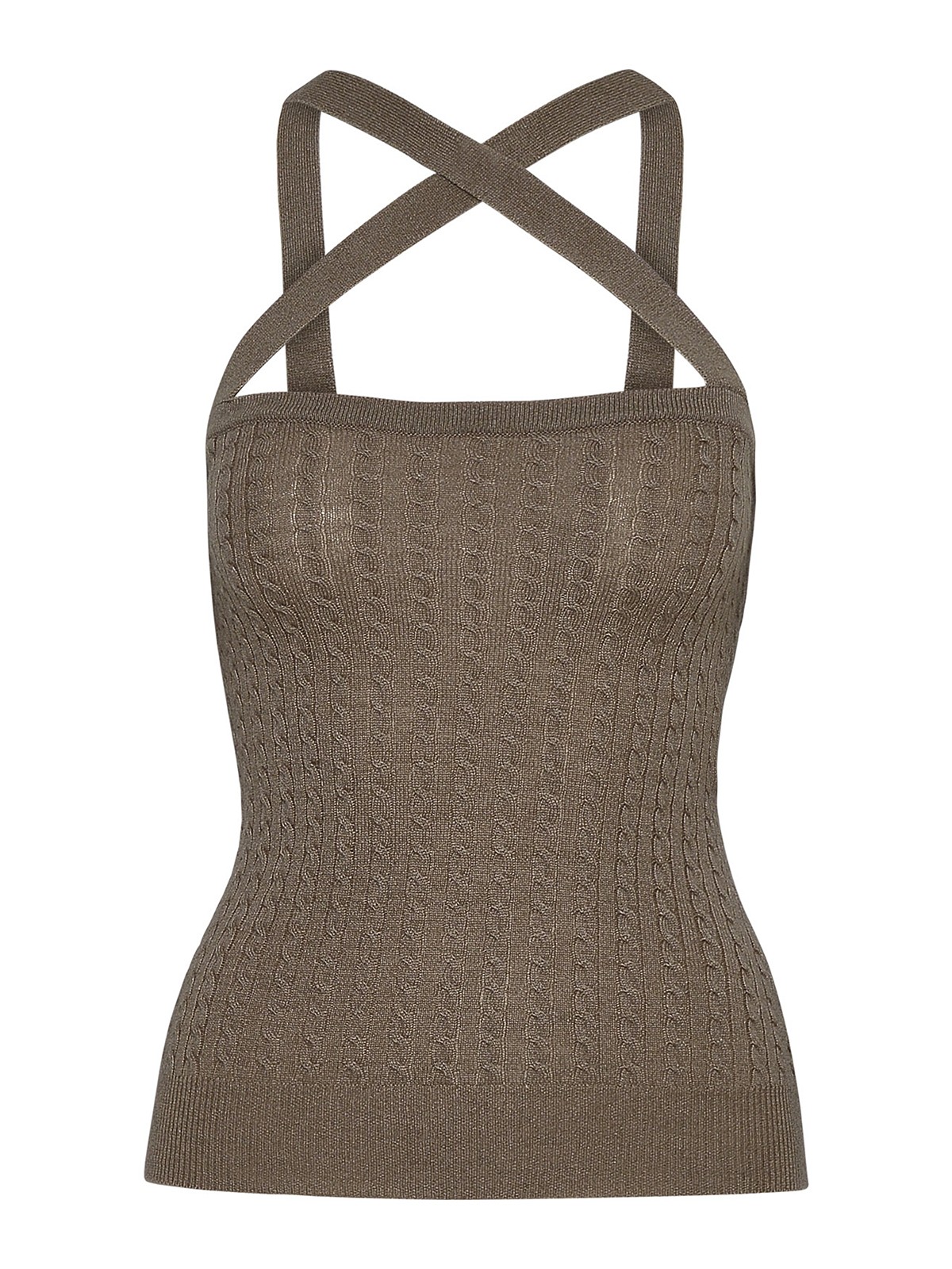 Tops & Tank tops Patou - Brown wool blend top - KN1258041106P