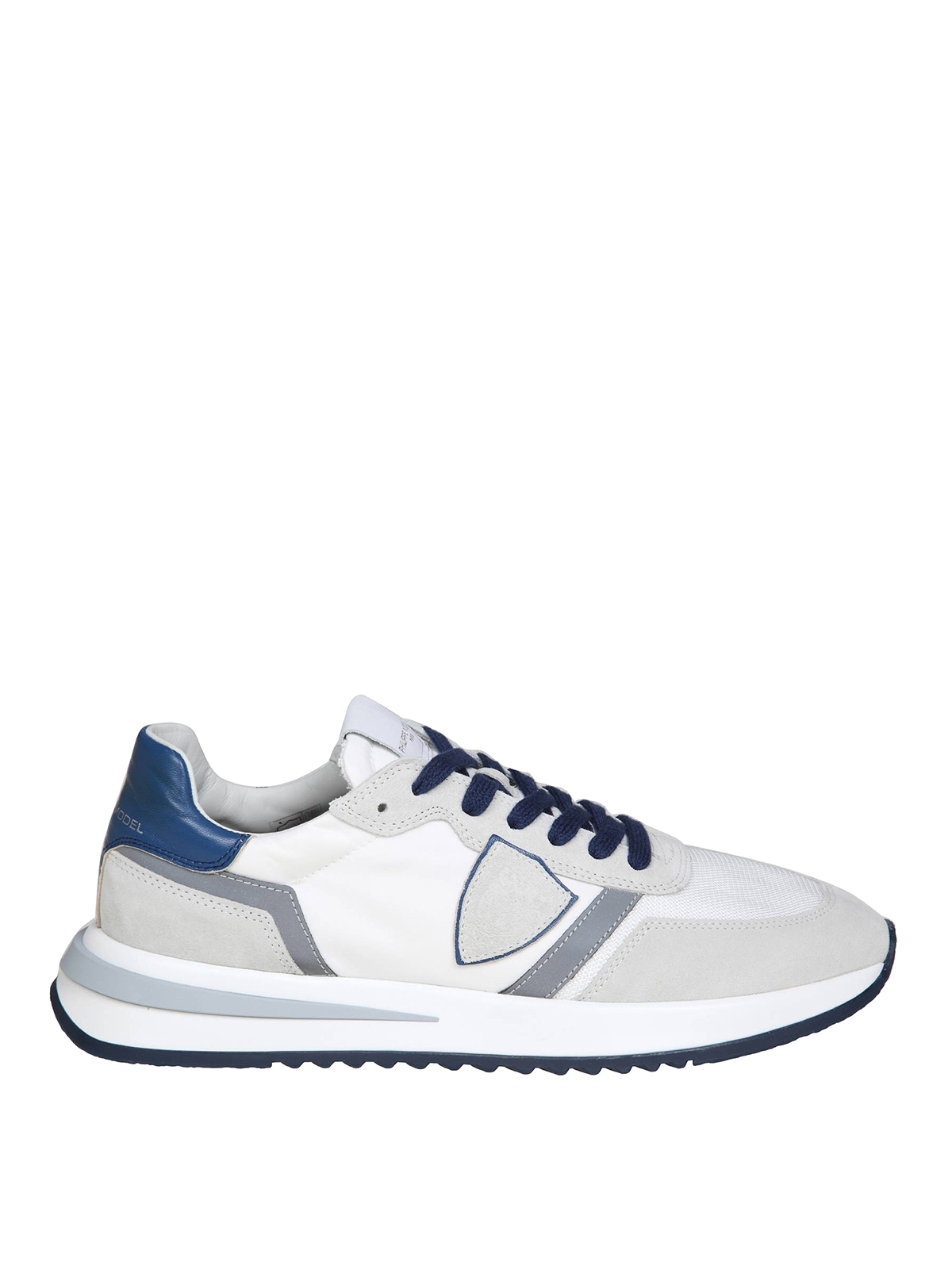 Trainers Philippe Model - Philippe model tropez in white and blue suede ...