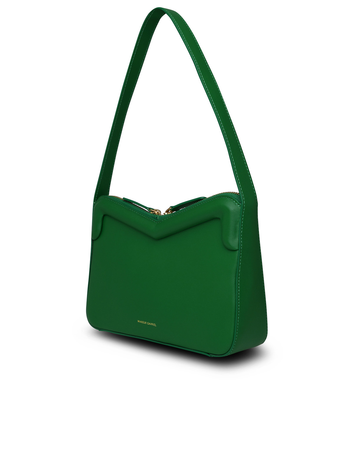 Totes bags Mansur Gavriel - M frame bag in green leather - WS23H070PLGRASS