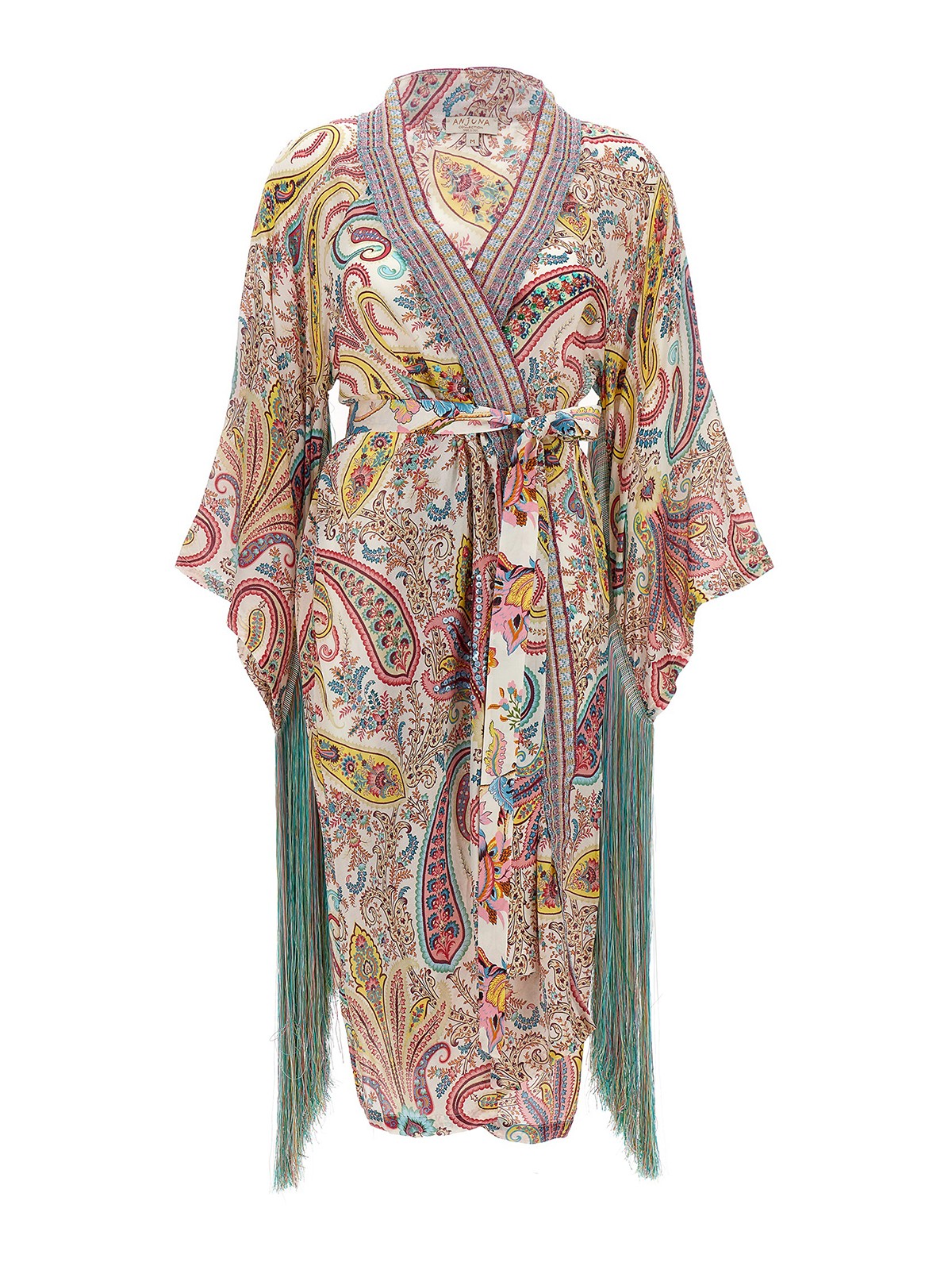 Knee length dresses Anjuna - Bohemian jade kimono - JADELUXRICBITMIXAVORIO