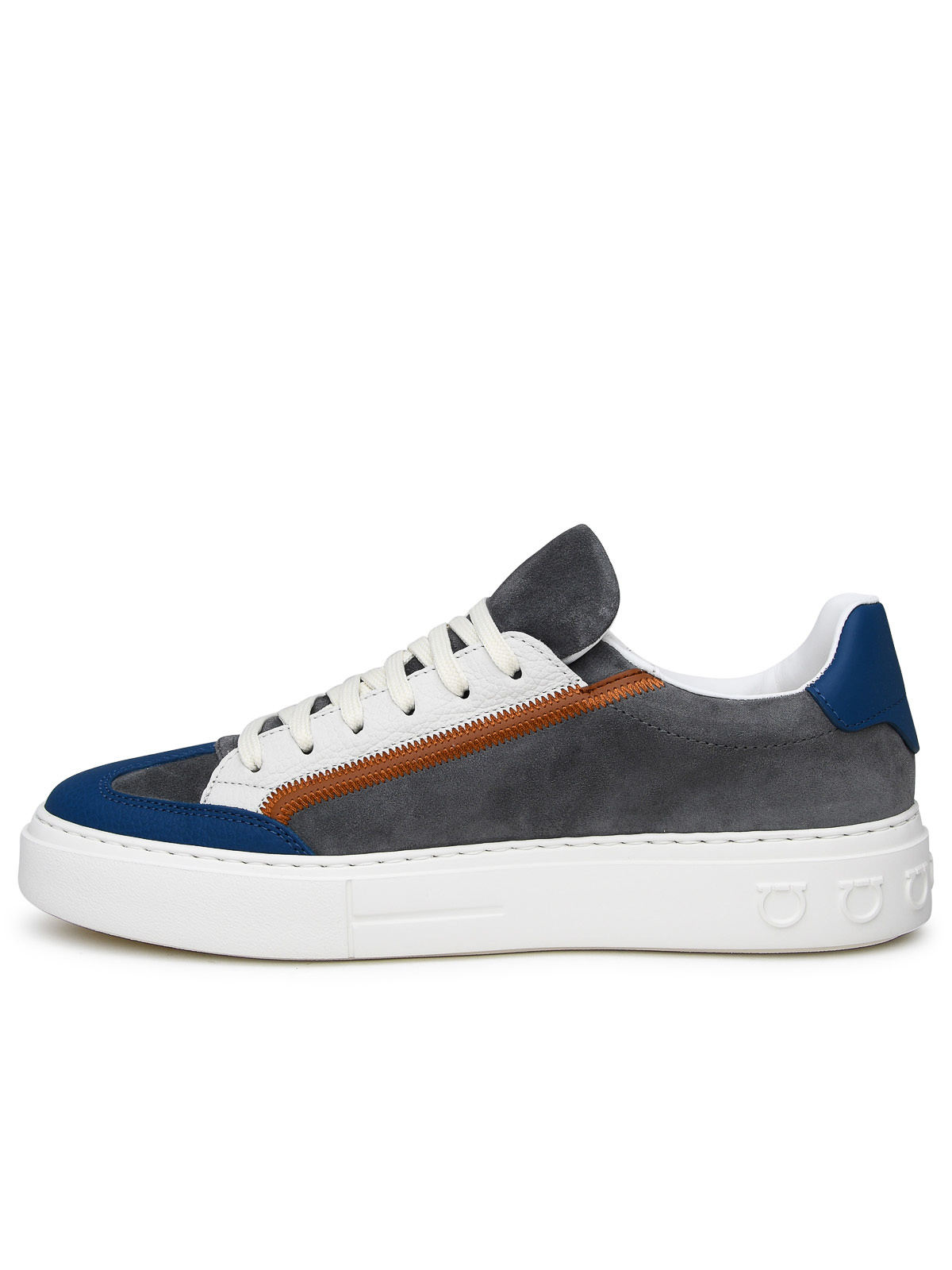 Trainers Salvatore Ferragamo - Gancini sneaker in multicolored leather ...