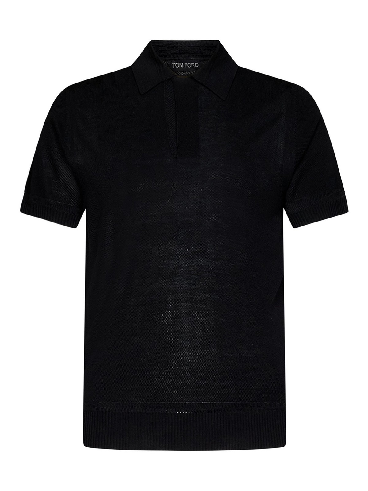 Polo shirts Tom Ford - viscose and silk knit polo shirt ...