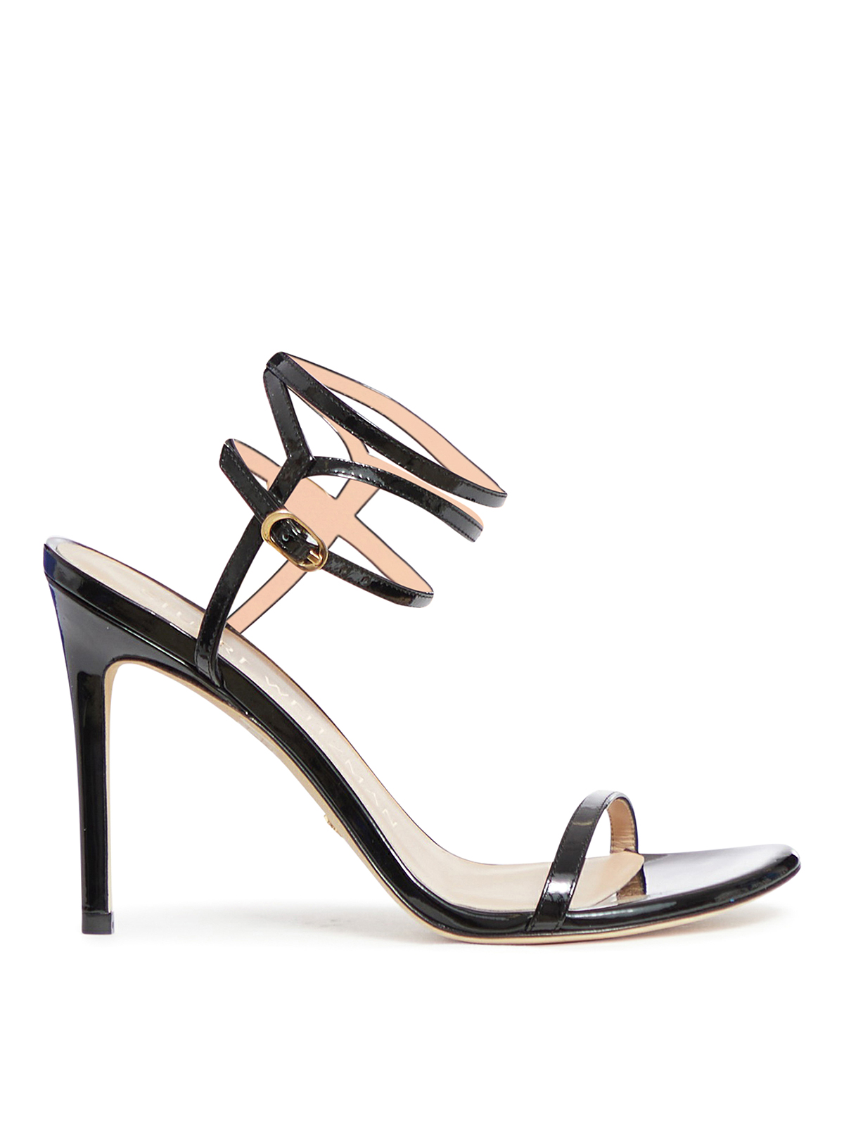 Sandals Stuart Weitzman - Barelynude 100 wrap sandal ...