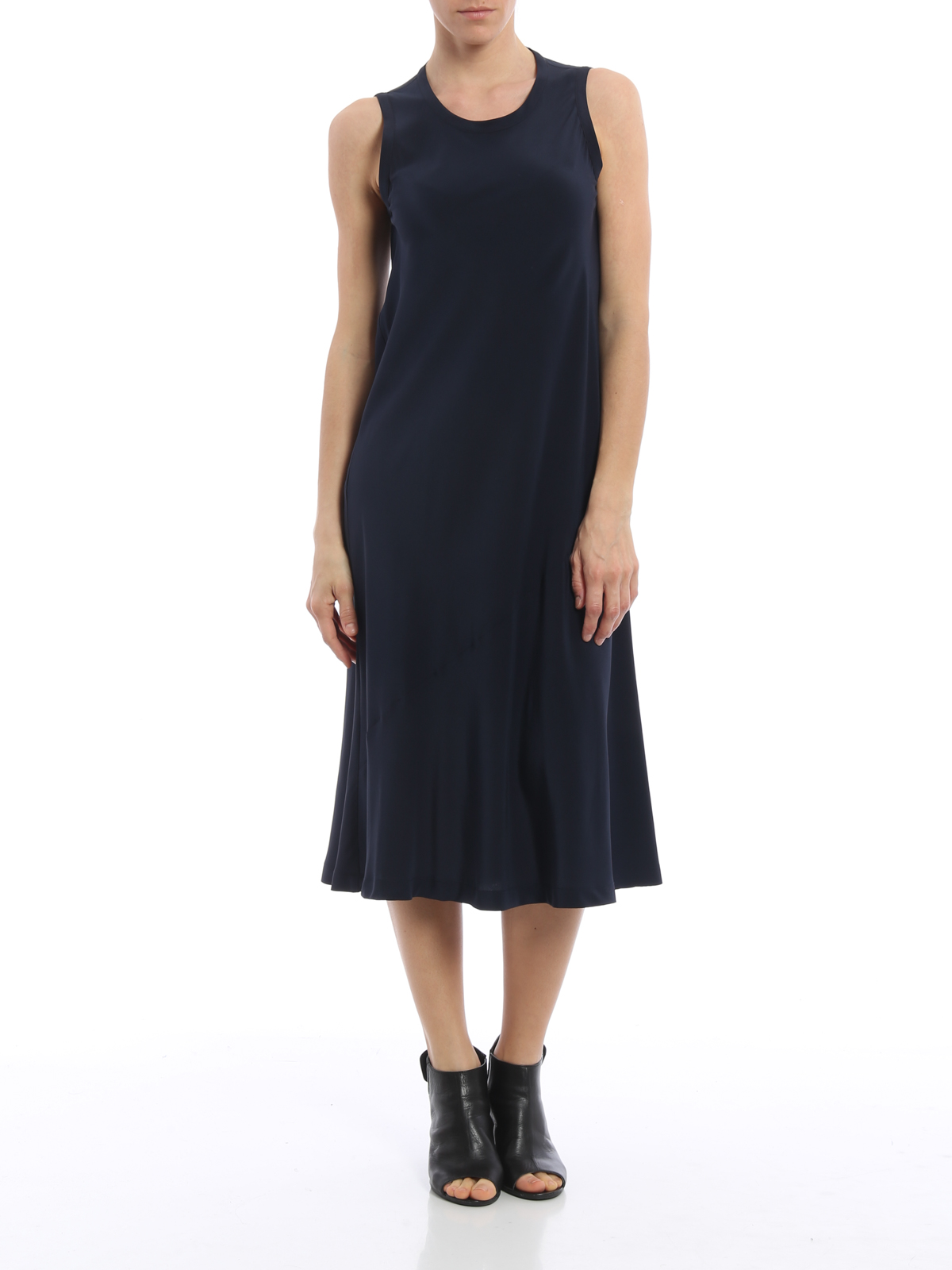 Maxi dresses Aspesi - A-line sleeveless silk dress - H605B75305098