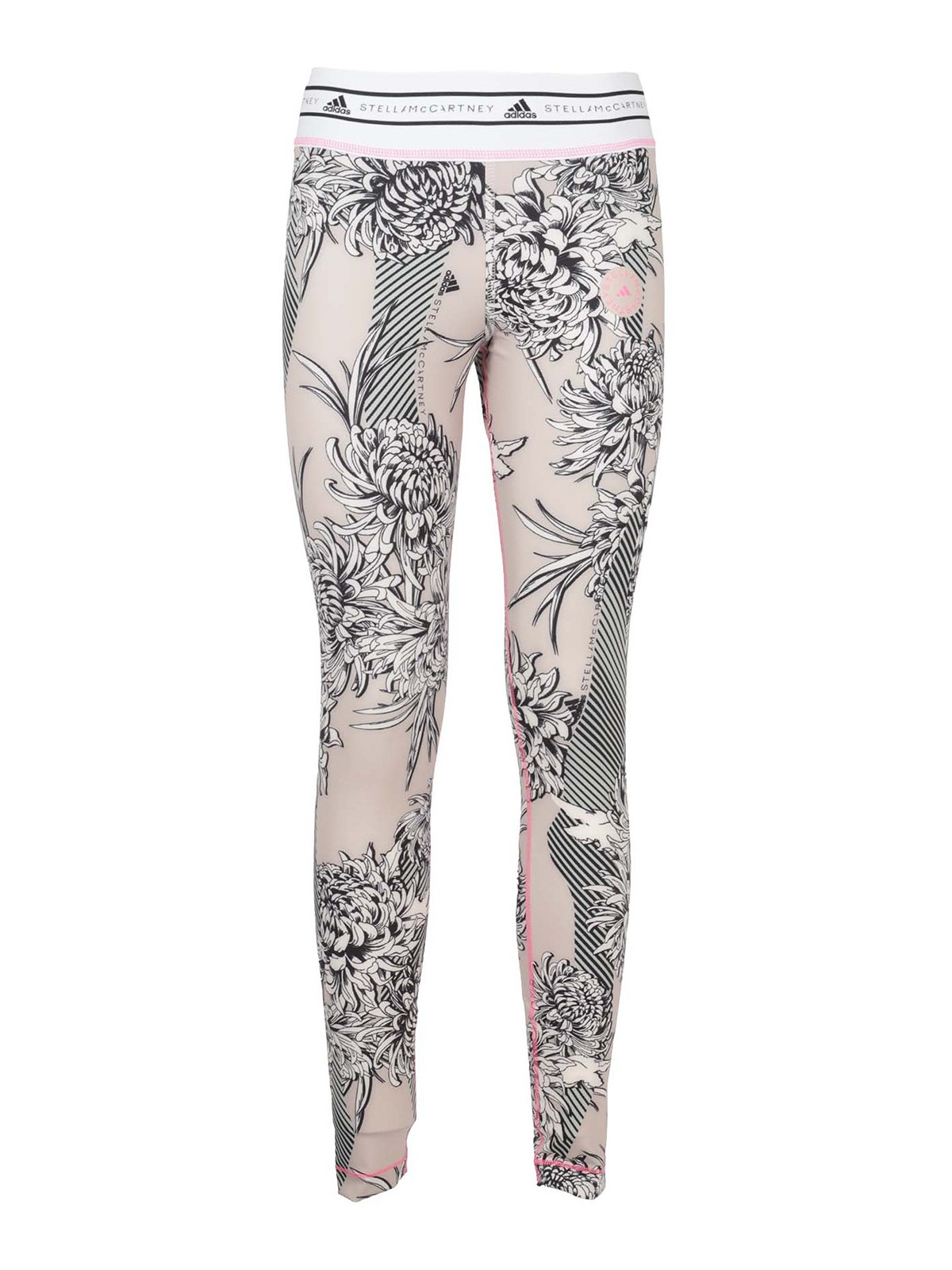 Adidas By Stella Mccartney Floral Patterned Leggings In Light Pink
