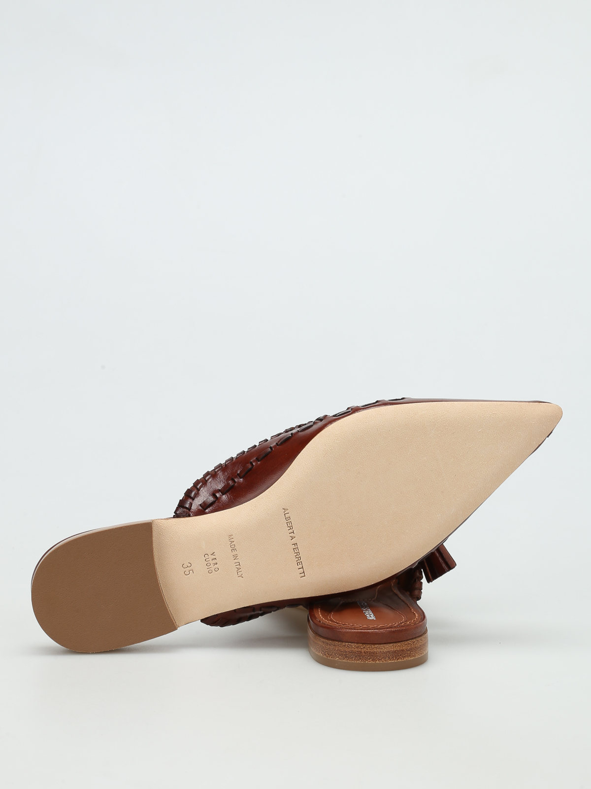 leather slipper mules