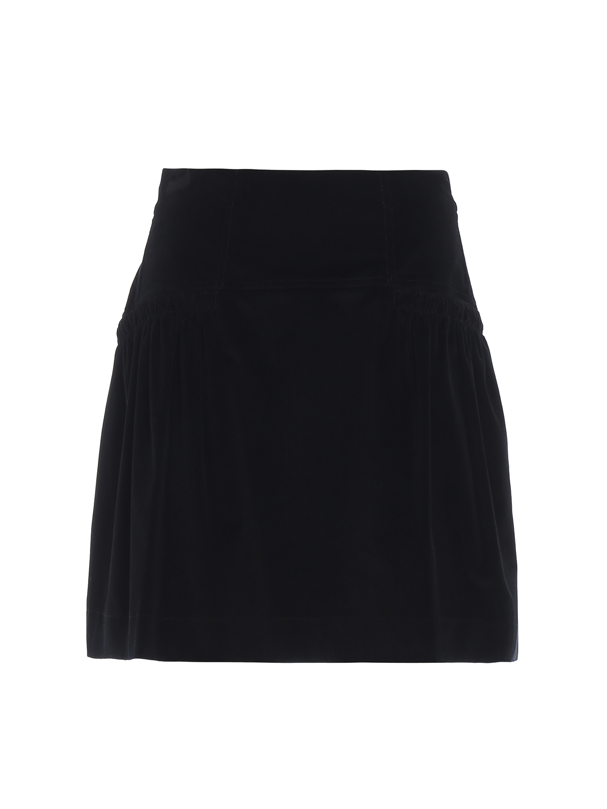 Mini skirts Alberta Ferretti - Black corduroy mini skirt - 01046636A0555