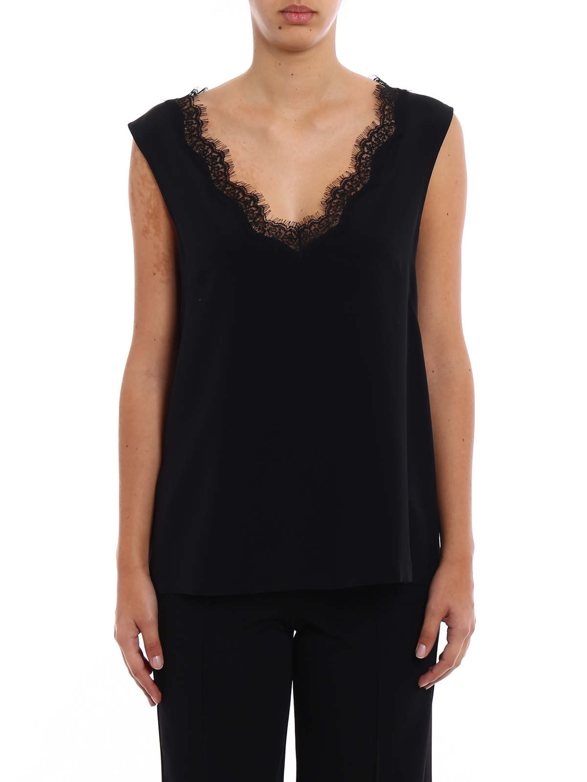 Débardeurs Top 5115 Topsamp; Noir 0802 555 Alberta Ferretti dCxtshQr