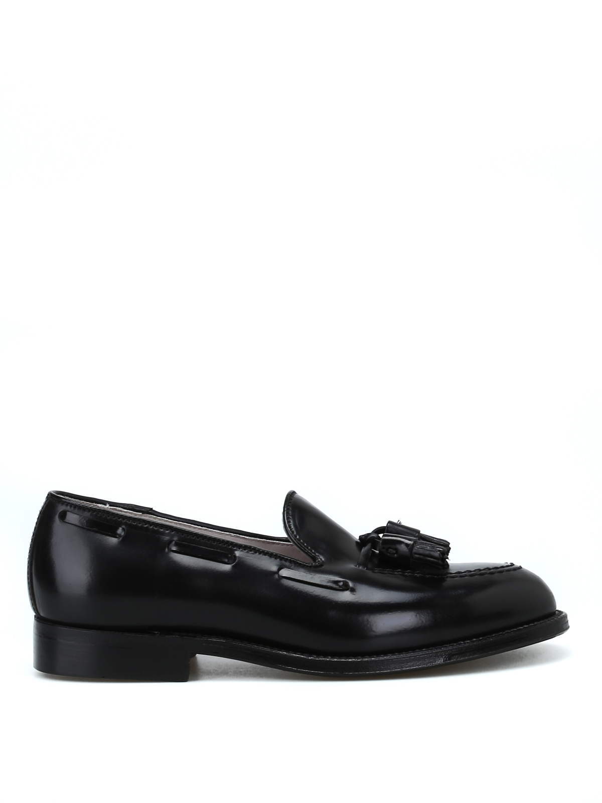 Loafers & Slippers Alden - Horween black brushed leather loafers - 664