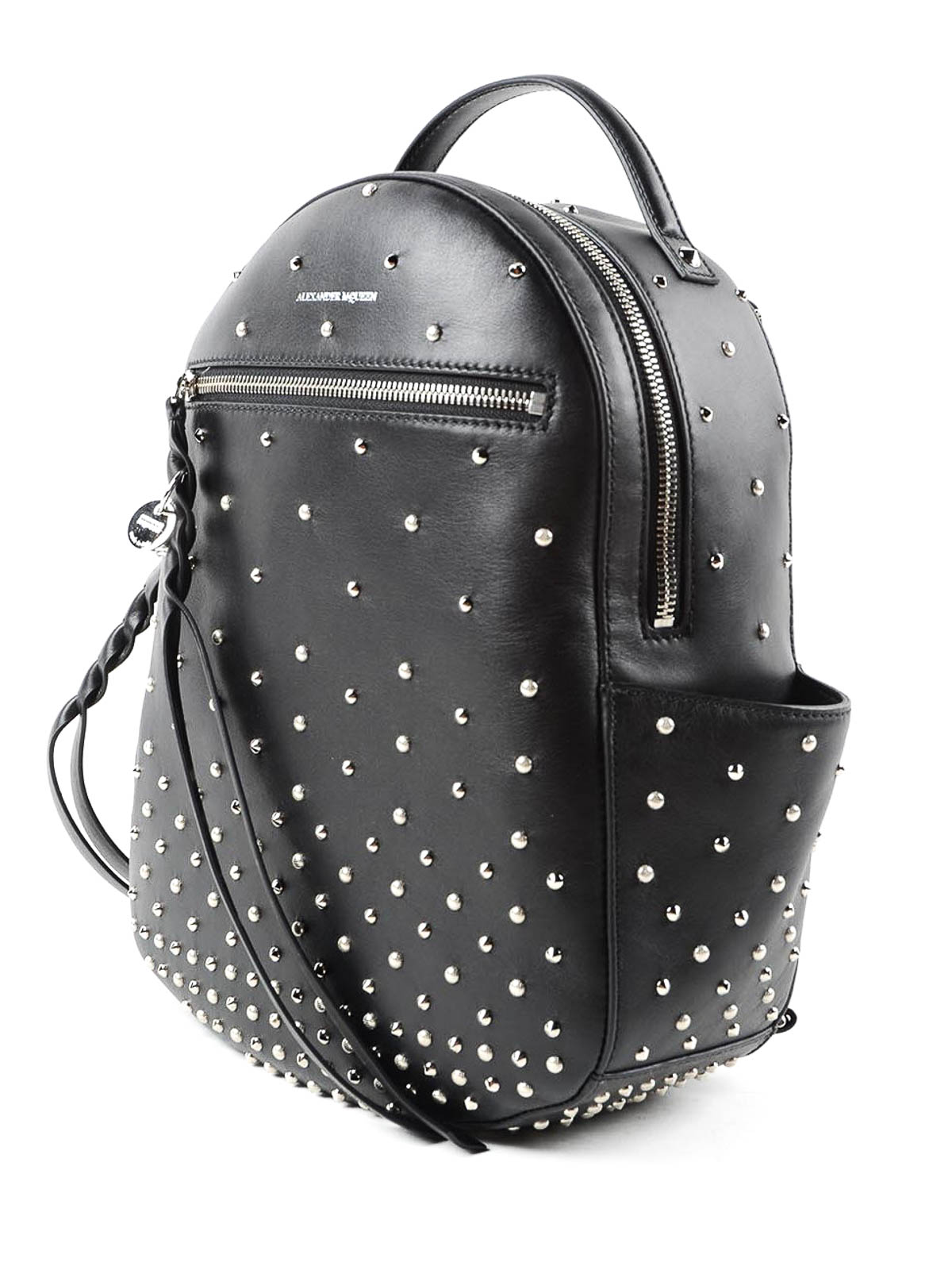 Studded leather mini backpack by Alexander Mcqueen - backpacks | iKRIX