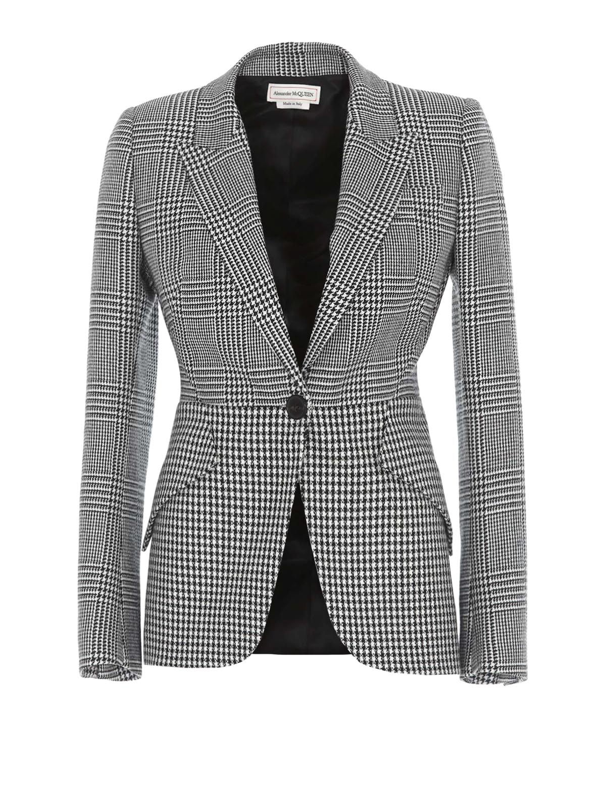 Blazers Alexander Mcqueen - Prince of Wales and houndstooth blazer ...