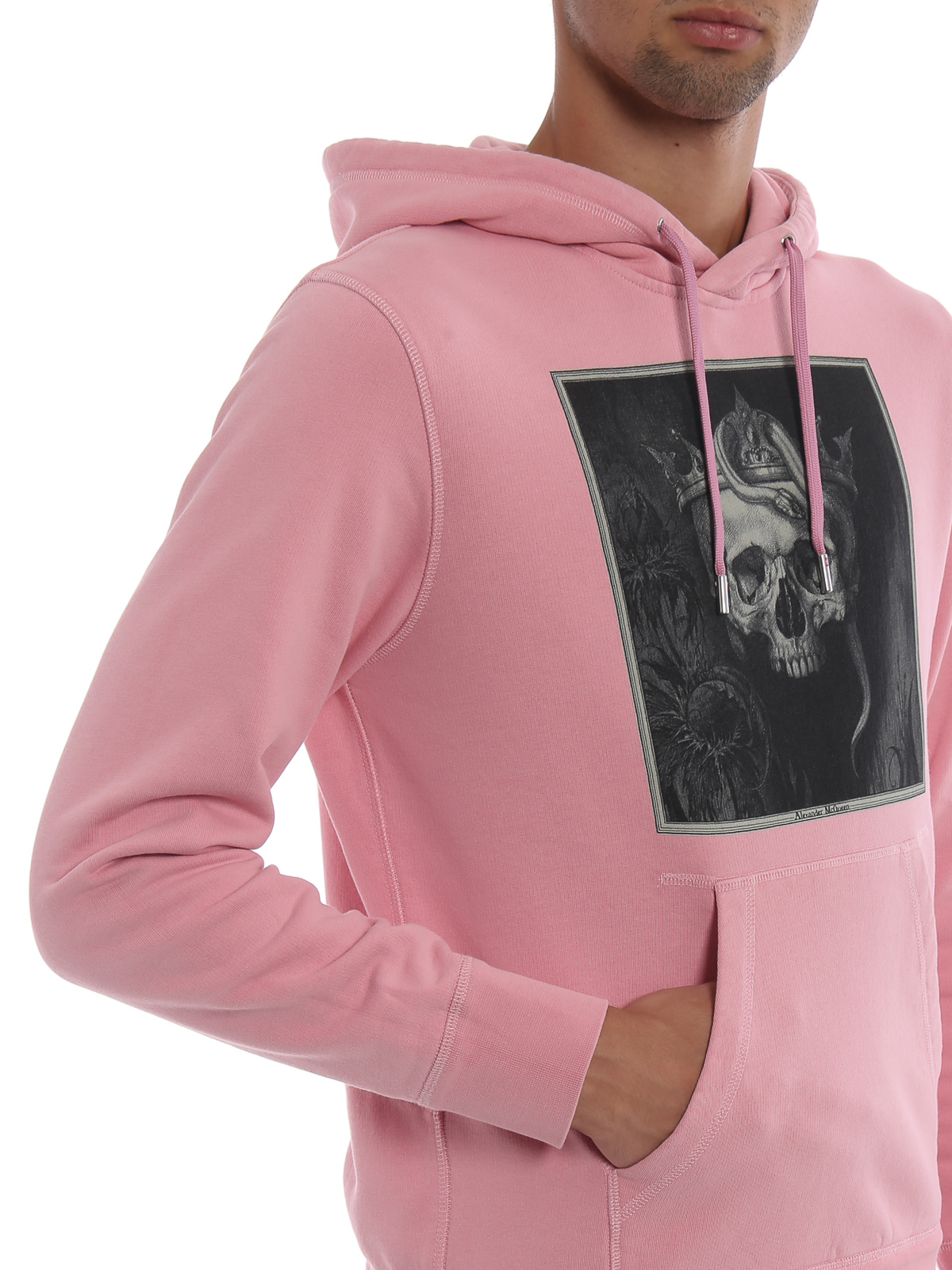 pink skull hoodie