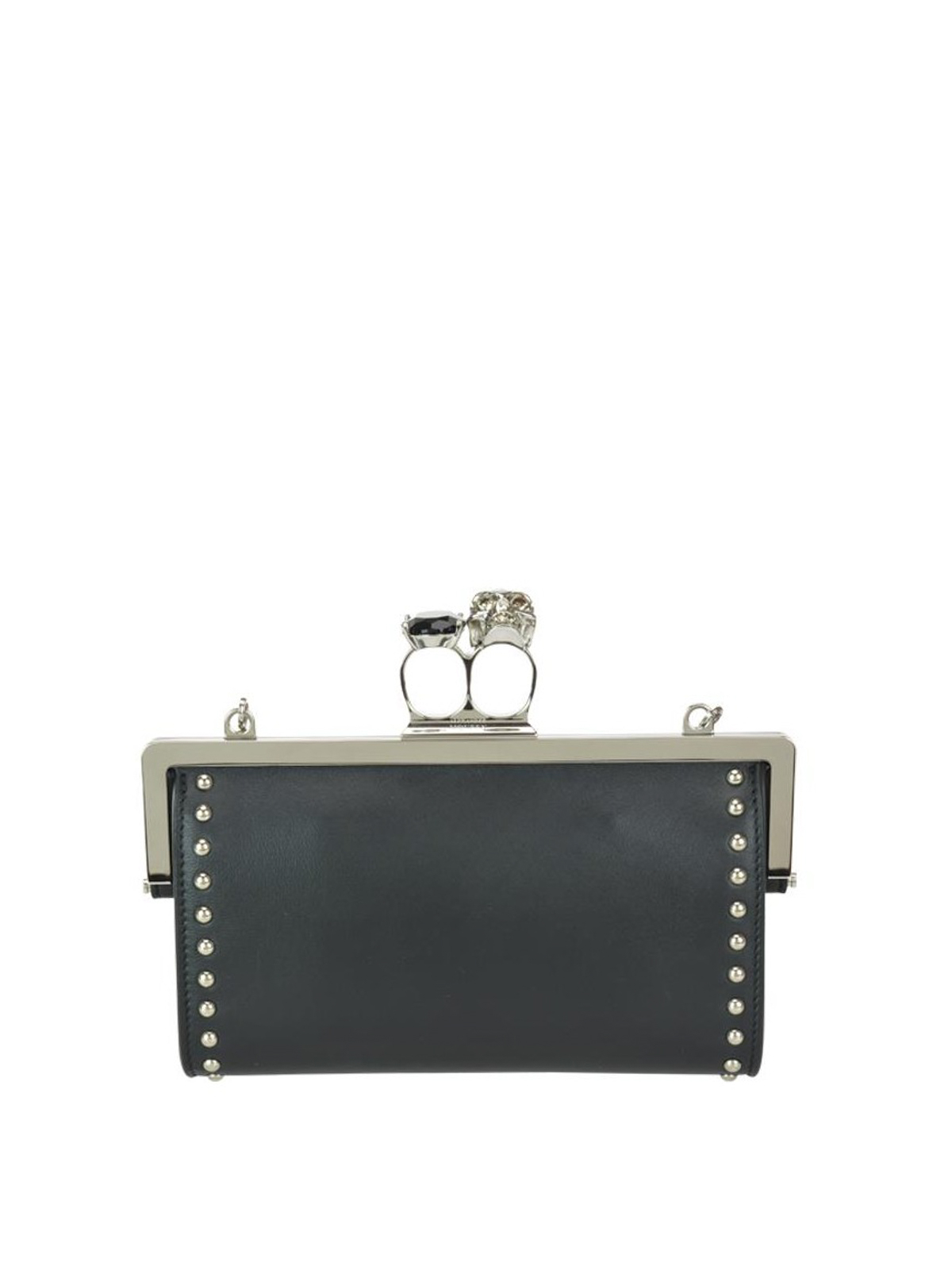 alexander mcqueen studded clutch