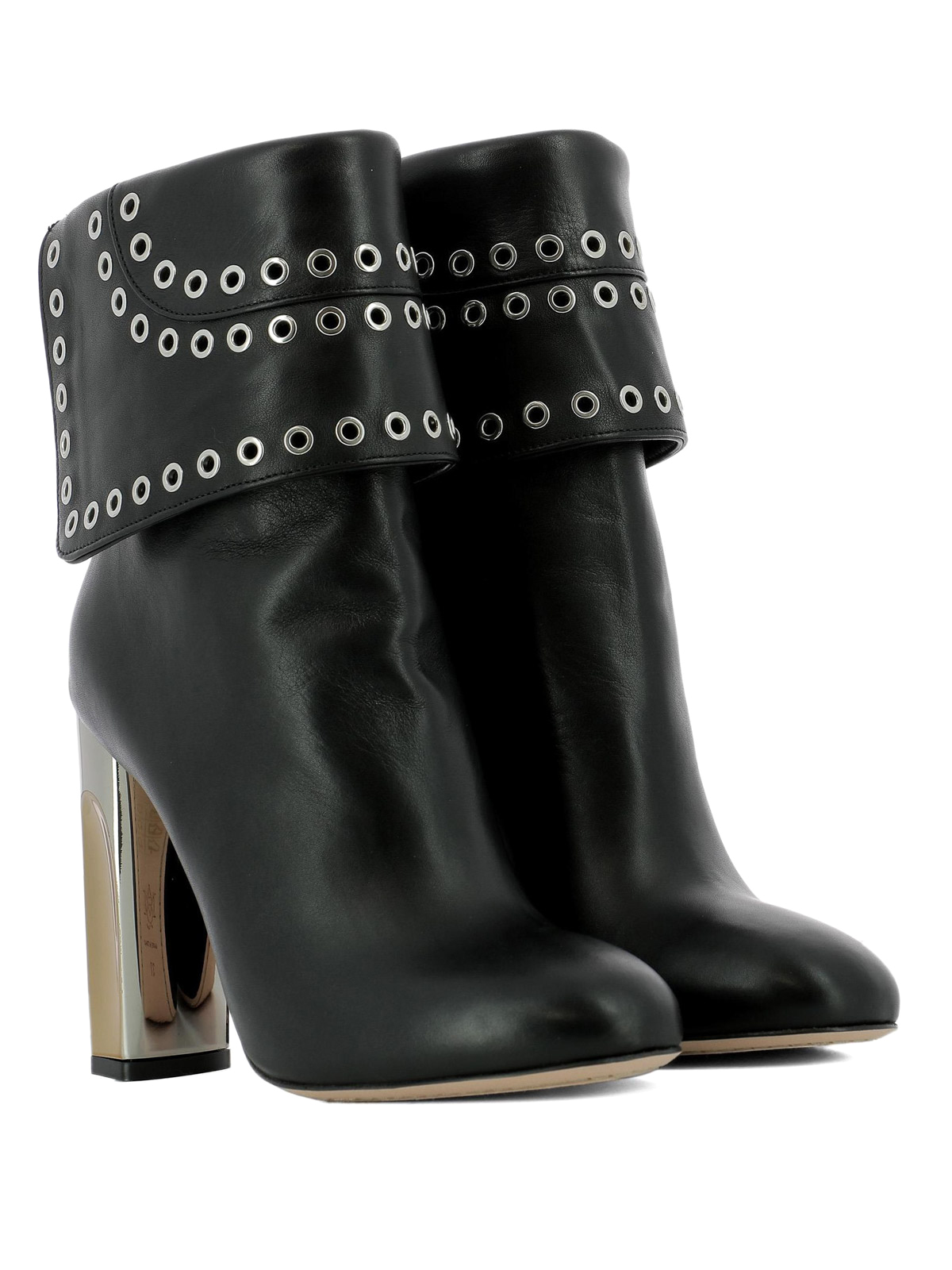 alexander mcqueen heeled boots