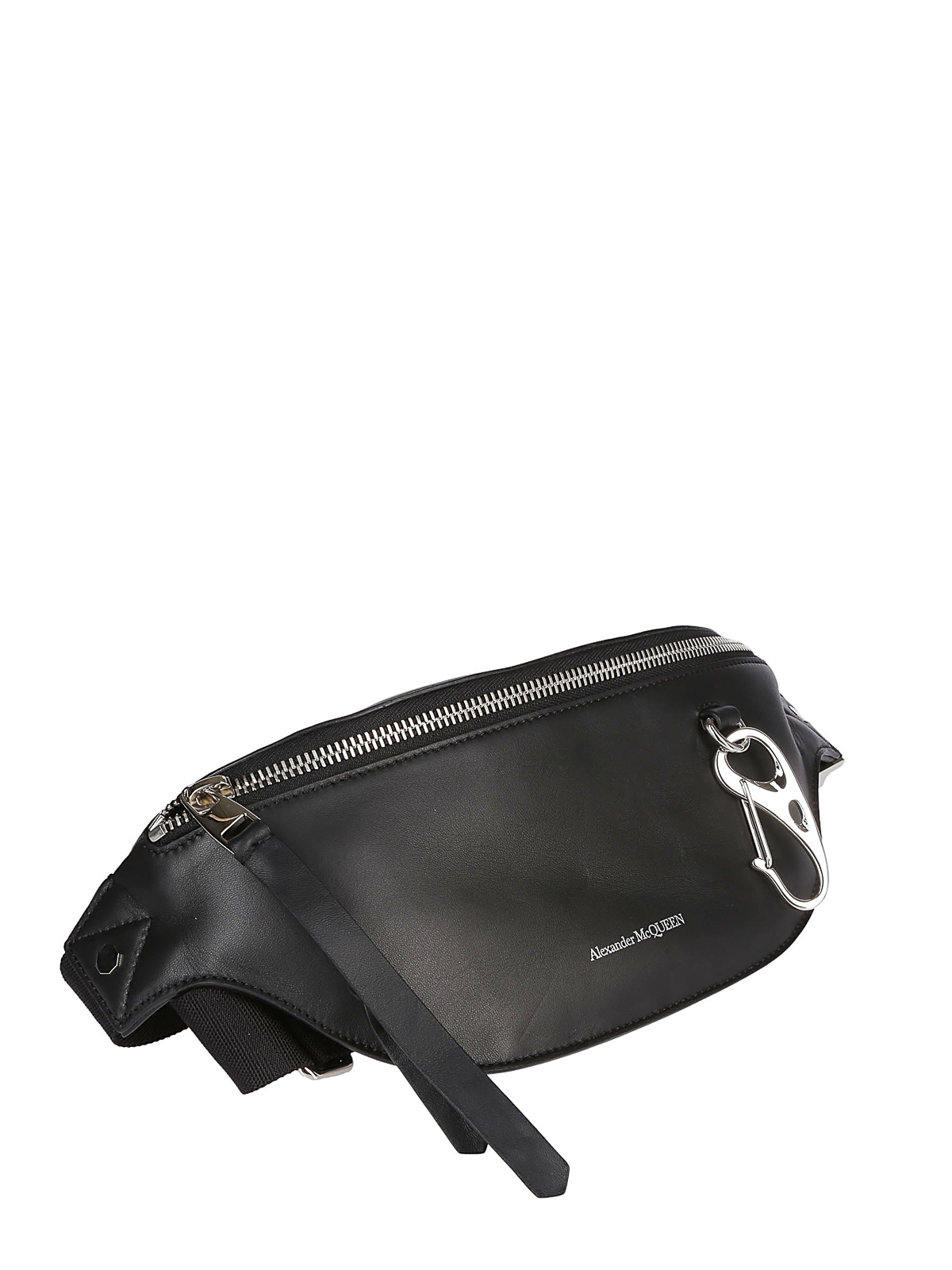 Harness black nappa belt bag 