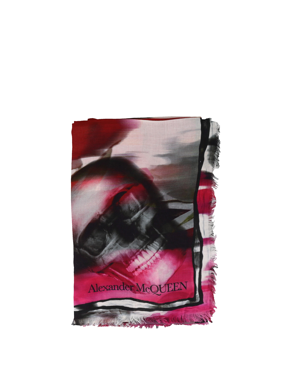 Sciarpe e foulard Alexander Mcqueen - Foulard in misto lana sfumato -  5947293A34Q5674