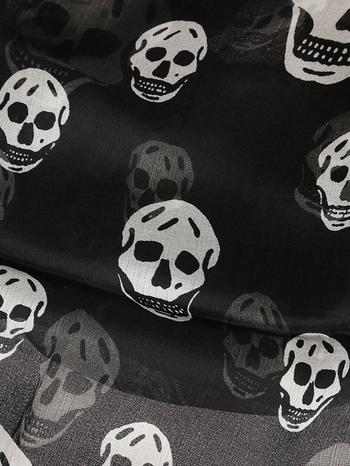 Scarves Alexander Mcqueen - Skull print silk scarf - 5577174Q0601078