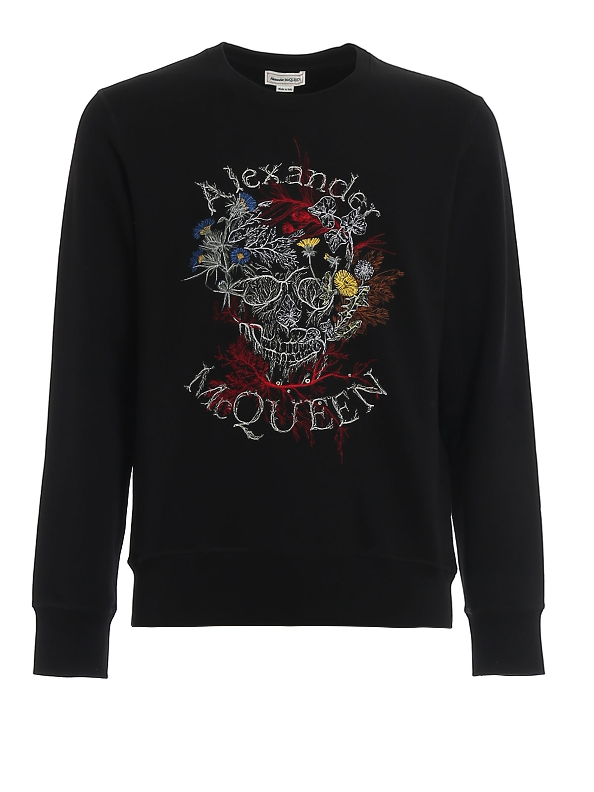 Sweatshirts & Sweaters Alexander Mcqueen - Glowing Botanical Skull ...