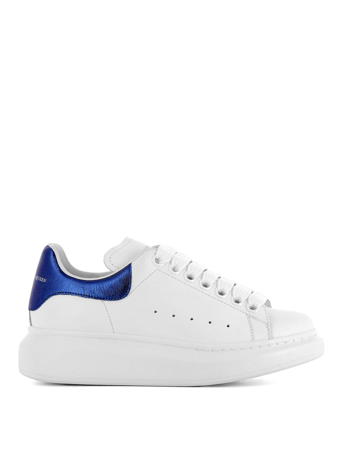 Trainers Alexander Mcqueen - Blue detail leather sneakers - 462214WHFBU9086