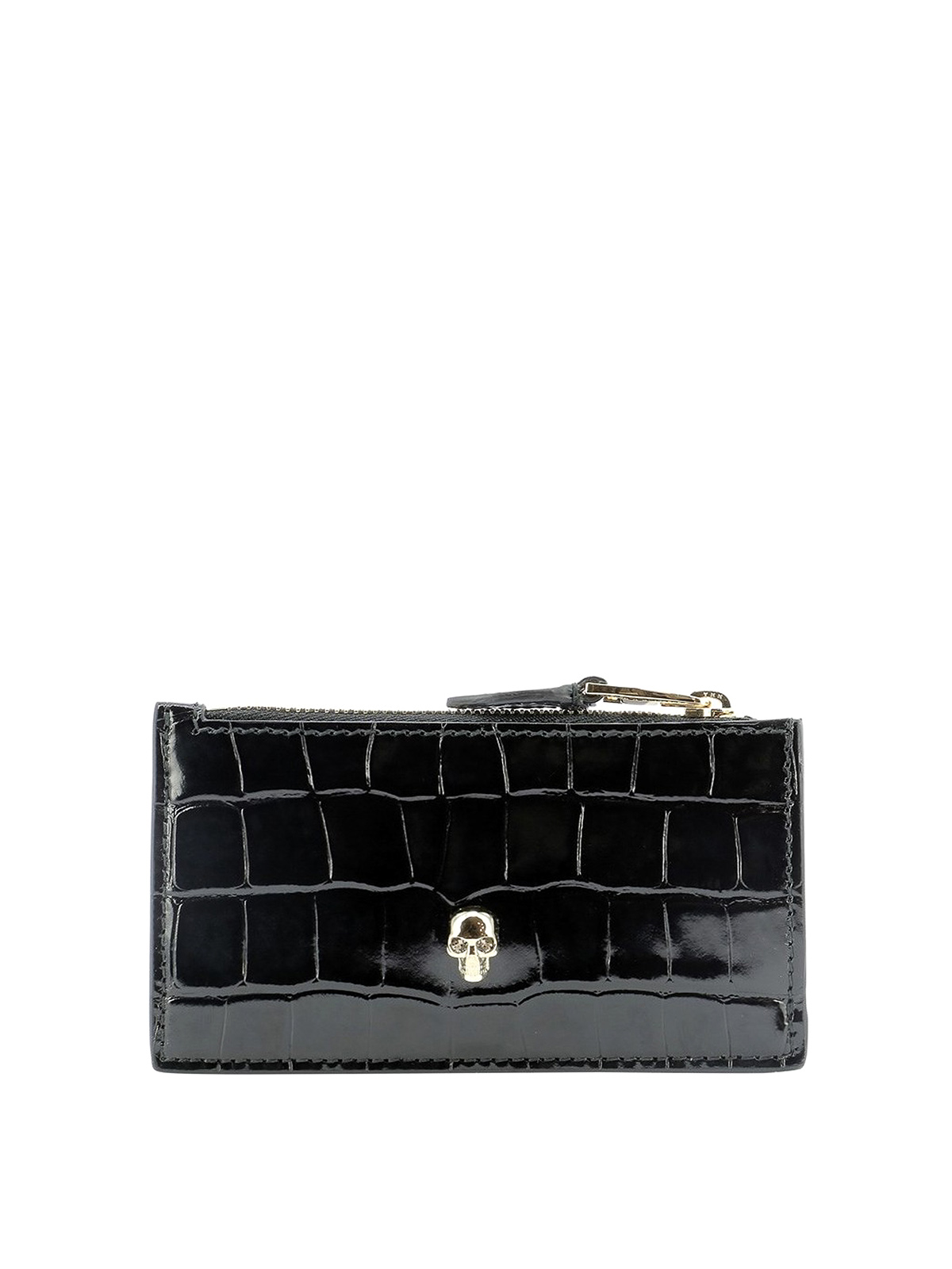 Alexander Mcqueen Skull Card Holder Wallets Purses 6320371JMFG1050