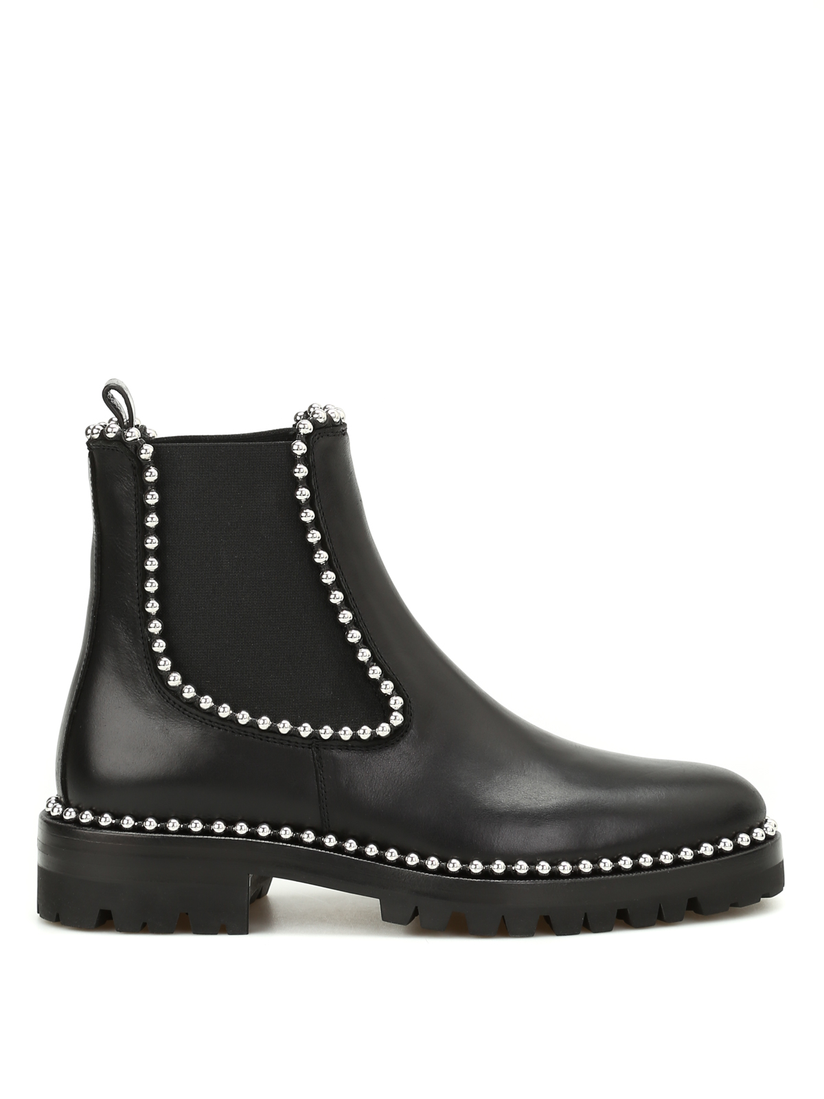 alex black studded chelsea boots