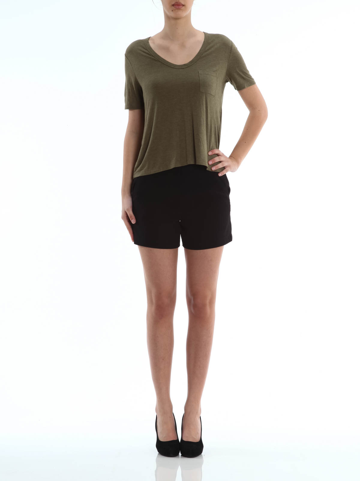 Alexander Wang Cropped T Shirt T Shirts 4003s Ikrix Com