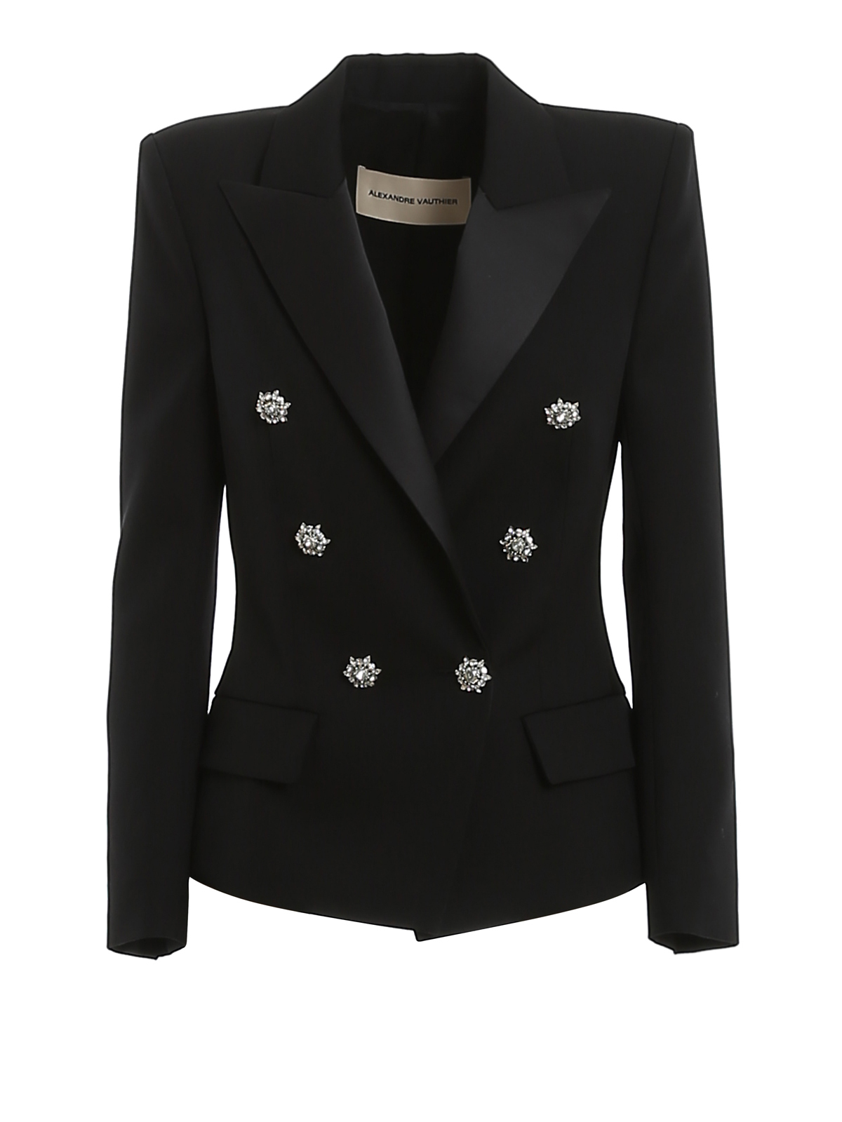 Alexandre Vauthier - Jewel button double-breasted blazer - blazers ...