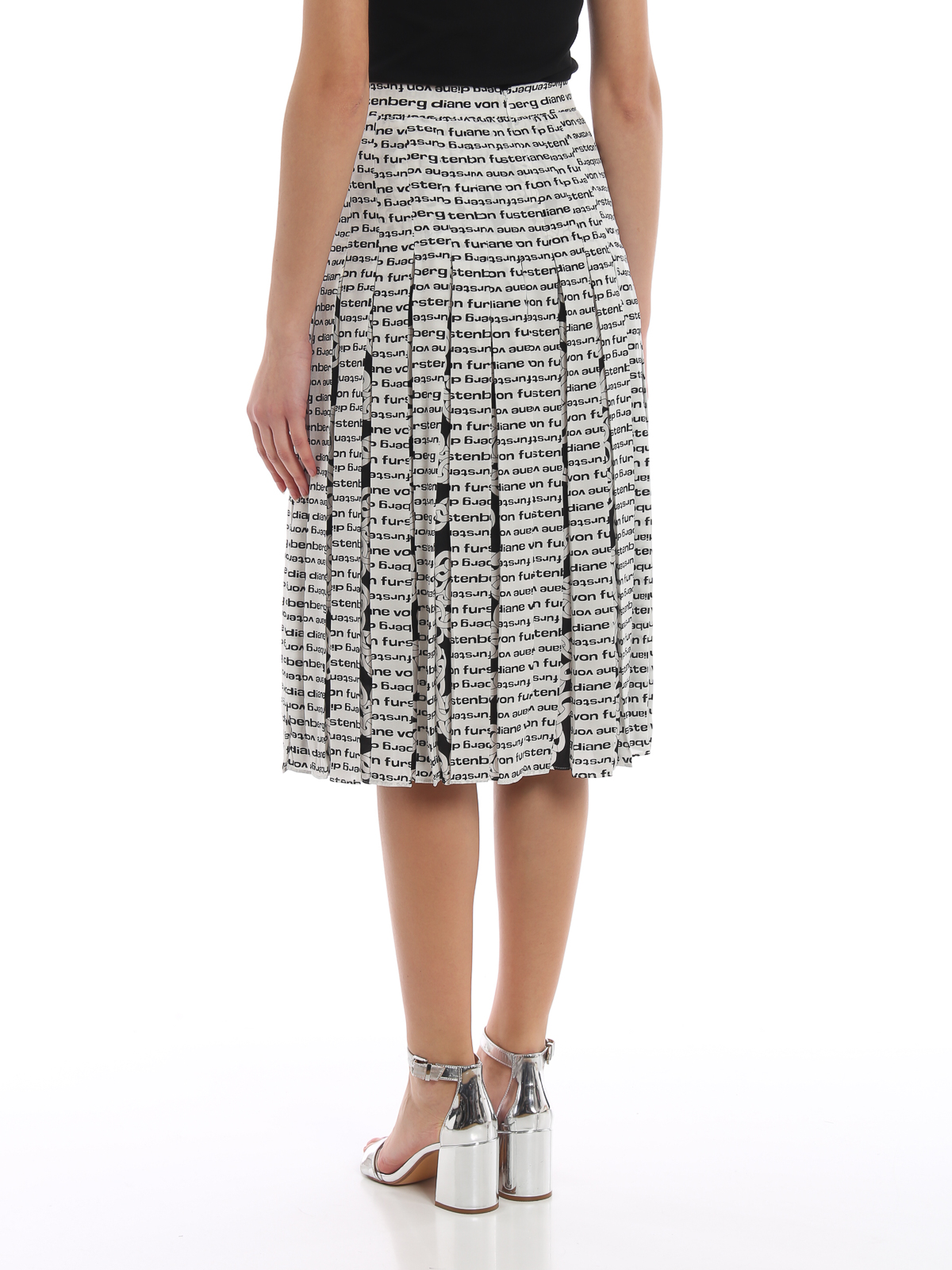 diane von furstenberg pleated skirt