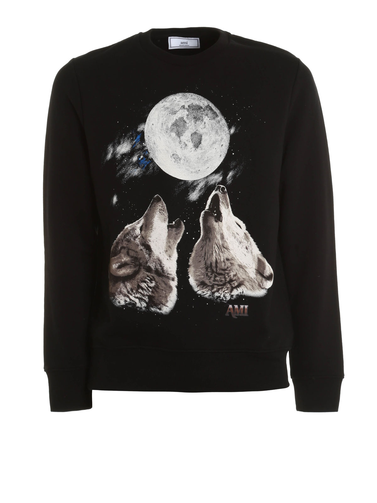 wolf print sweatshirt