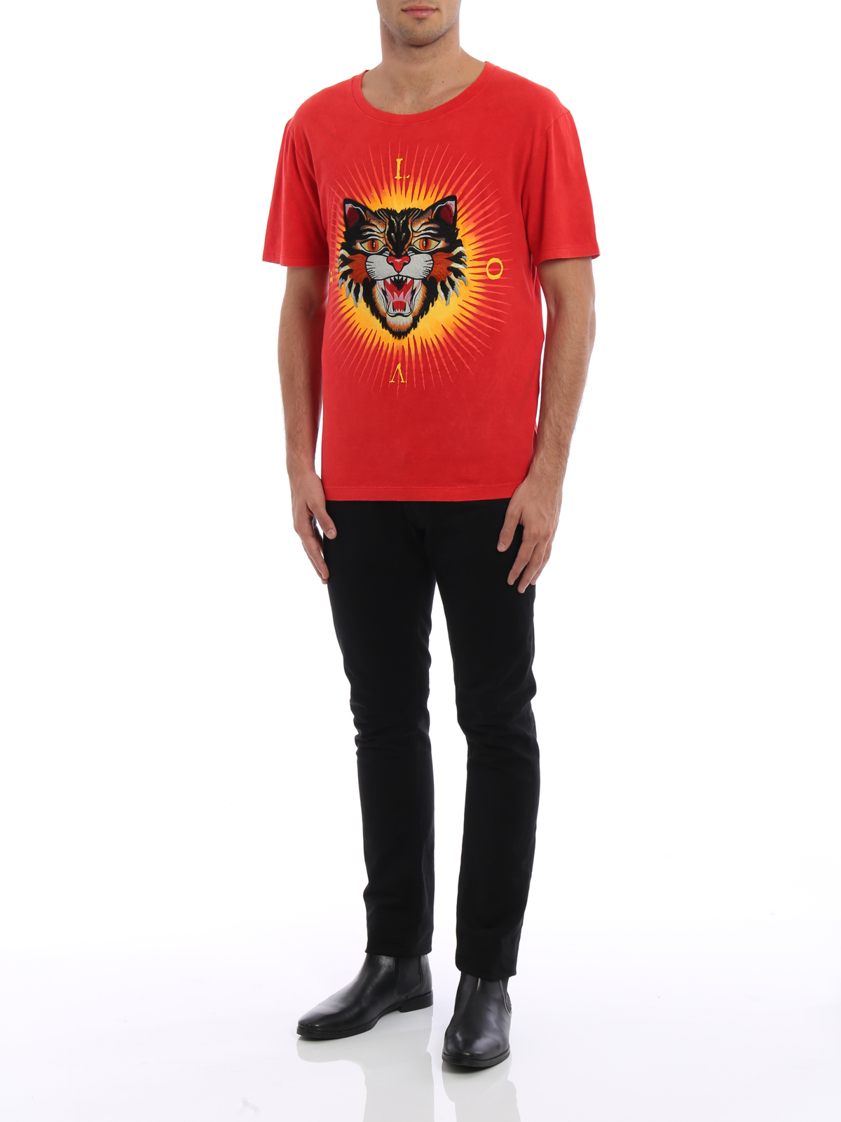 gucci angry cat t shirt