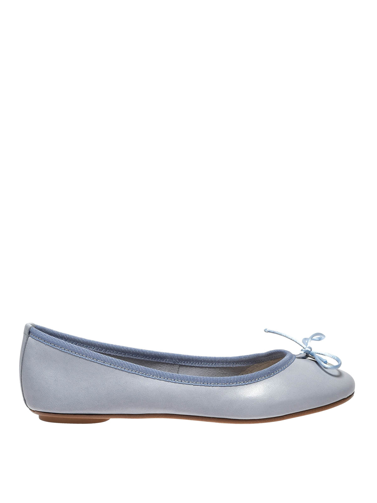 Flat shoes Anna Baiguera - Annette Flex light blue leather flats ...