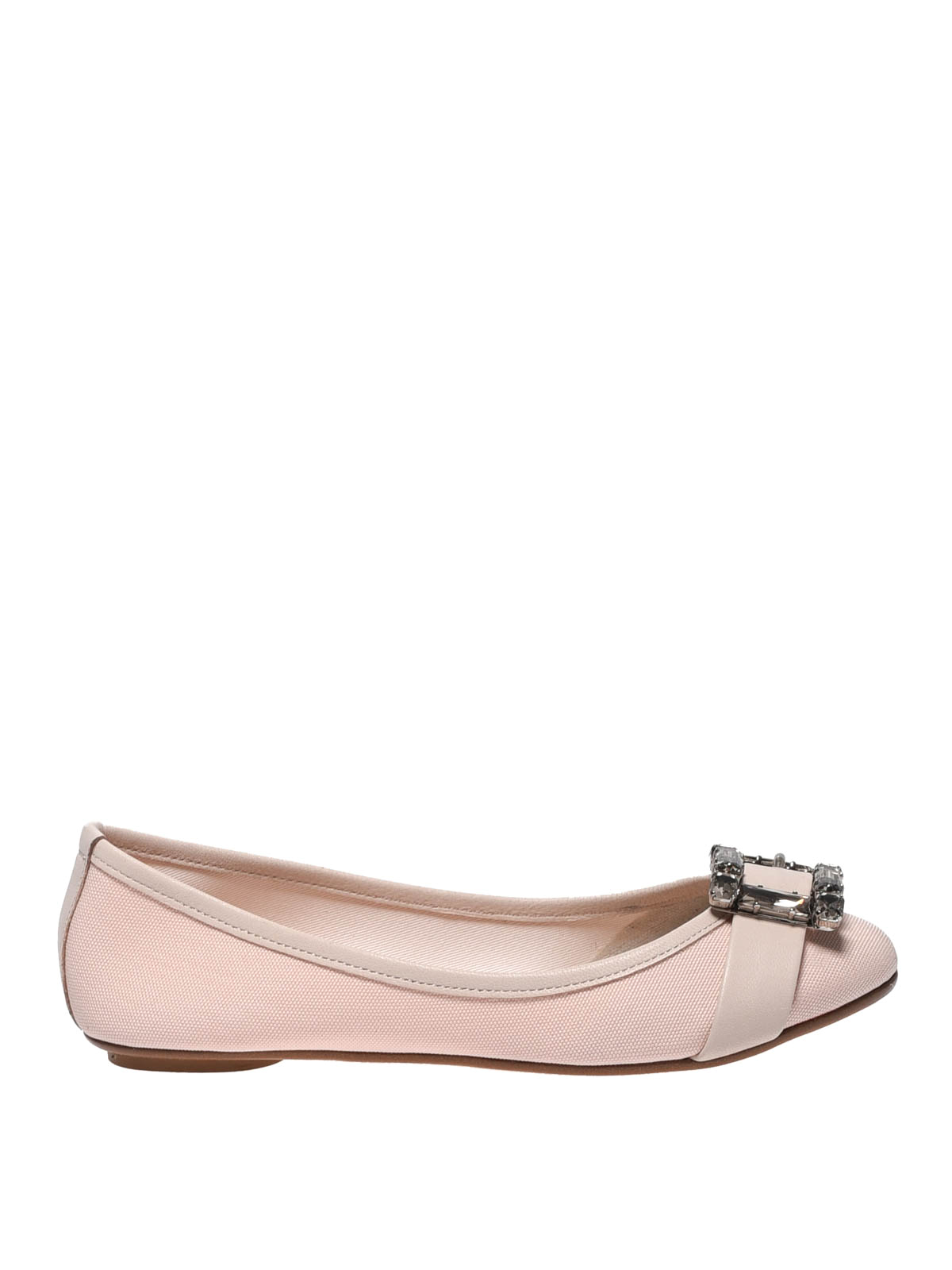Flat shoes Anna Baiguera - Annette Flex light pink canvas flats ...