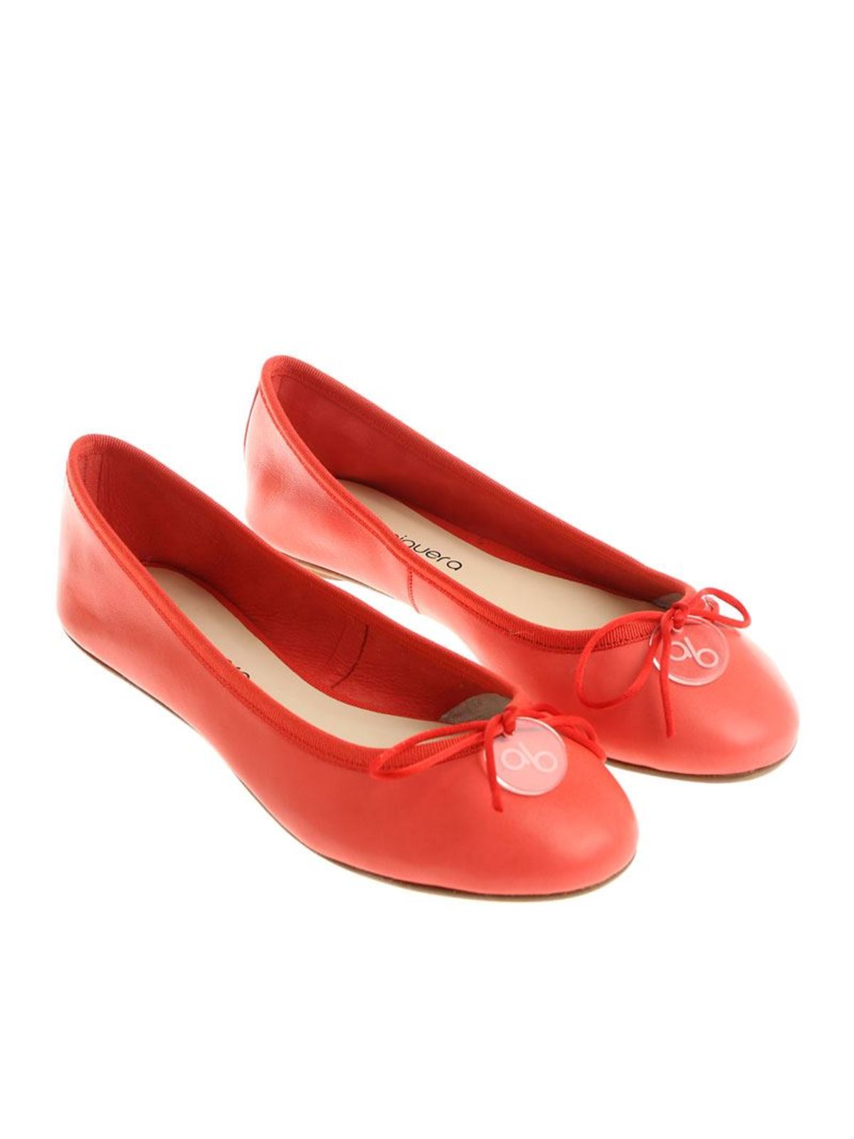 coral flat shoes