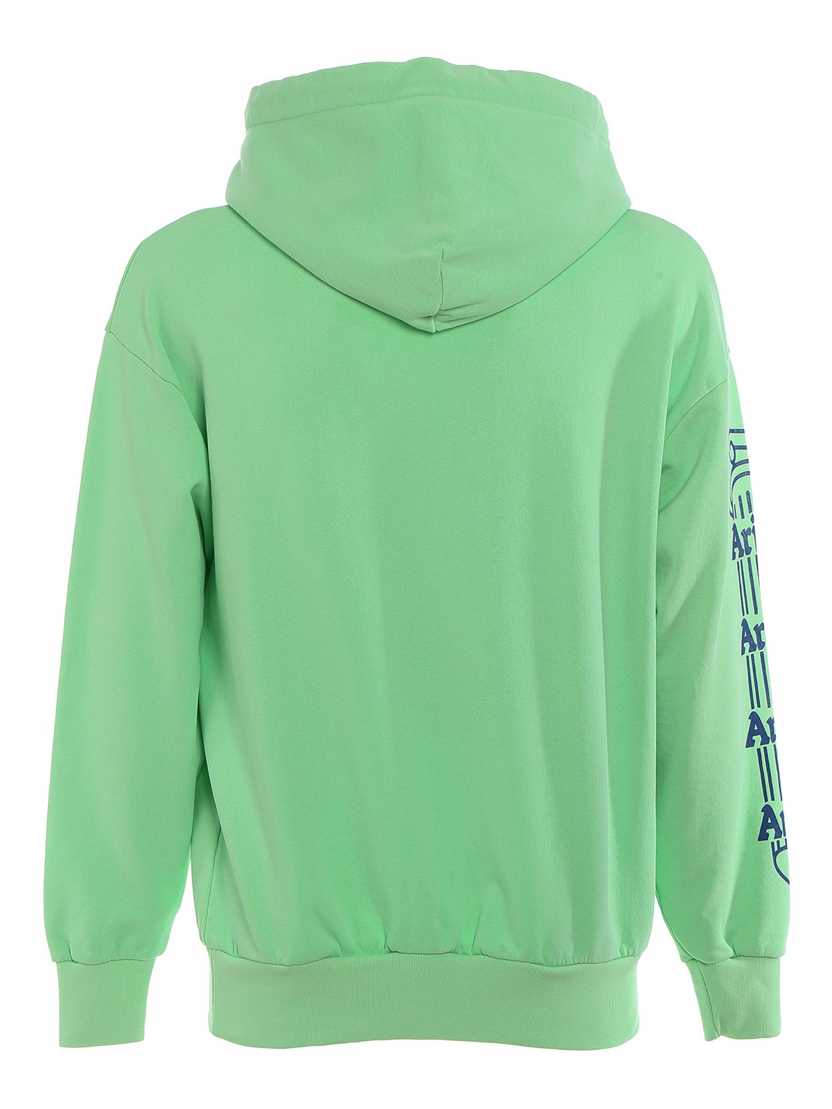 distressed hooded sweatshirt