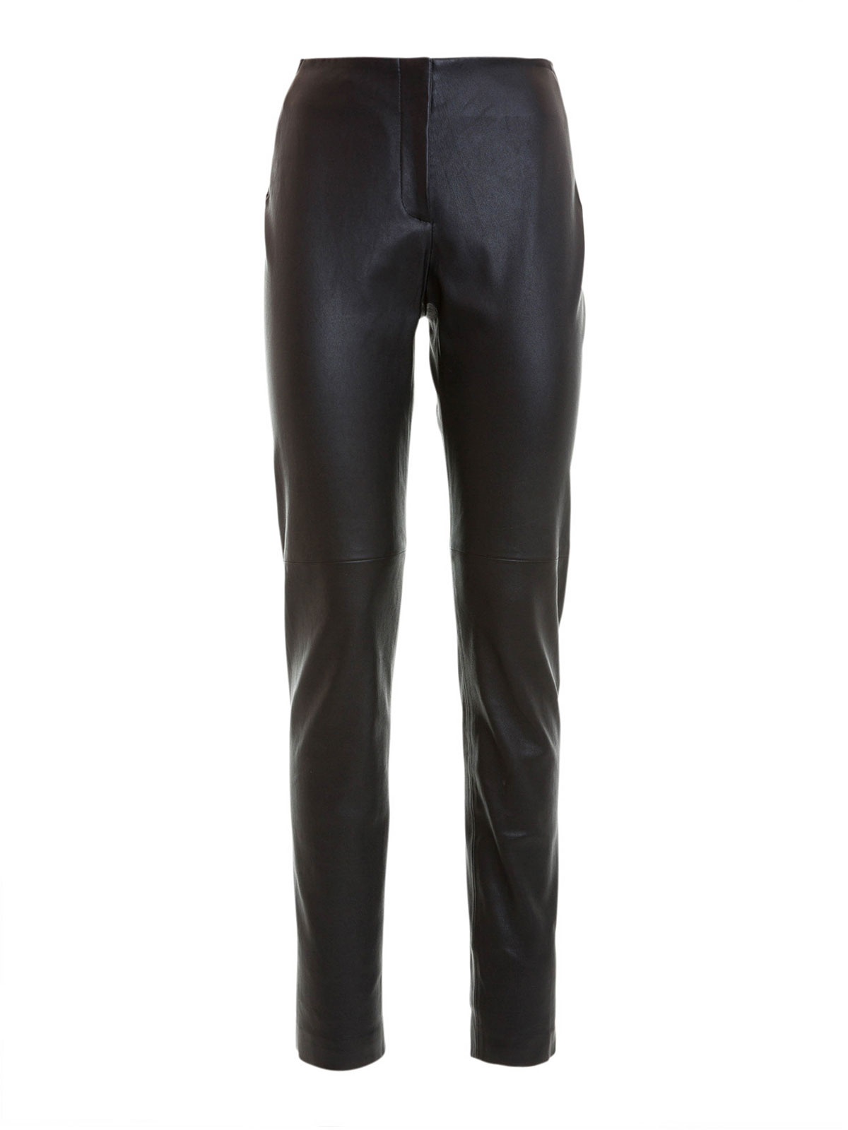 Leather trousers Armani Collezioni - Slim fit leather trousers ...