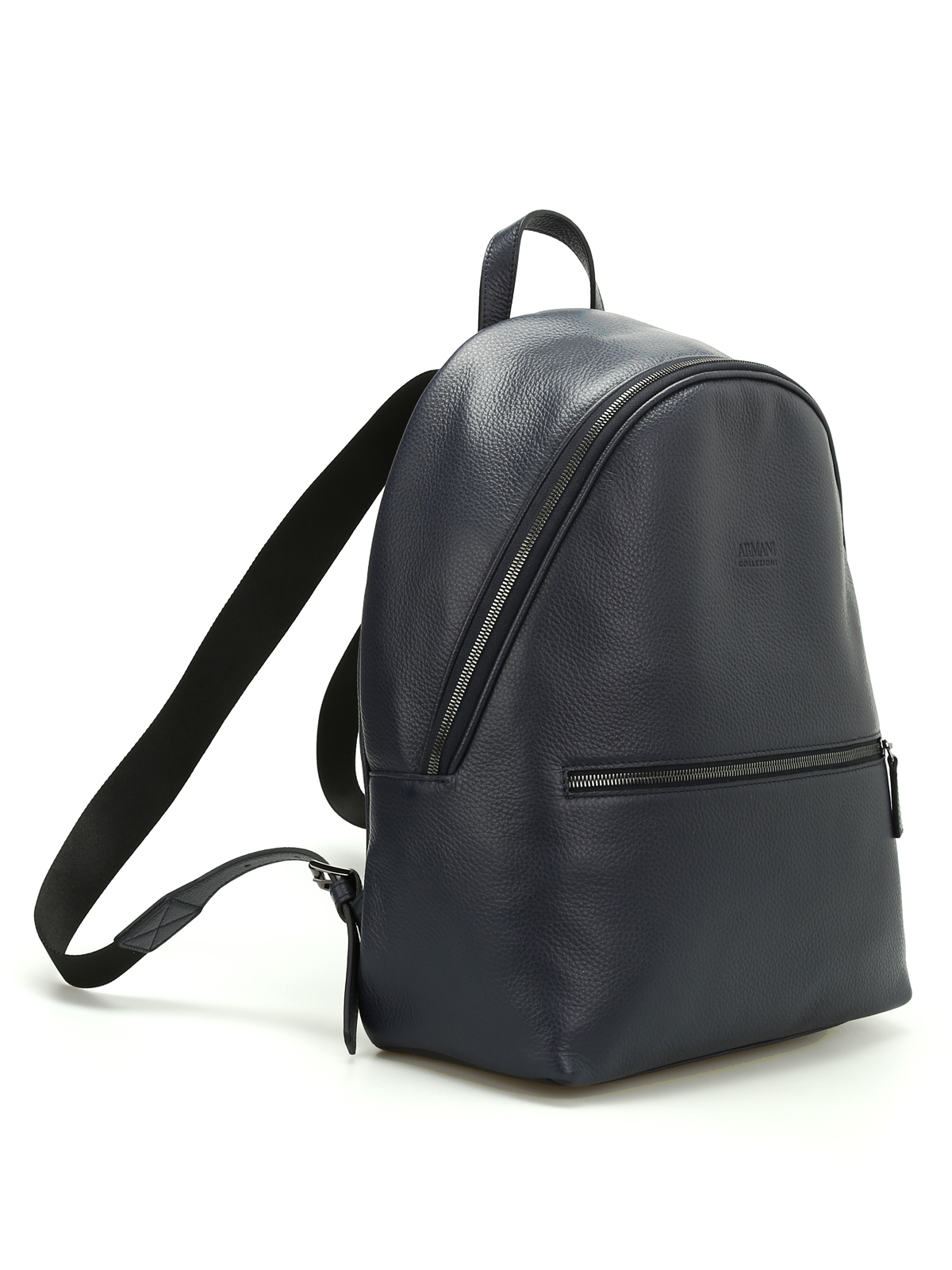 armani backpack leather