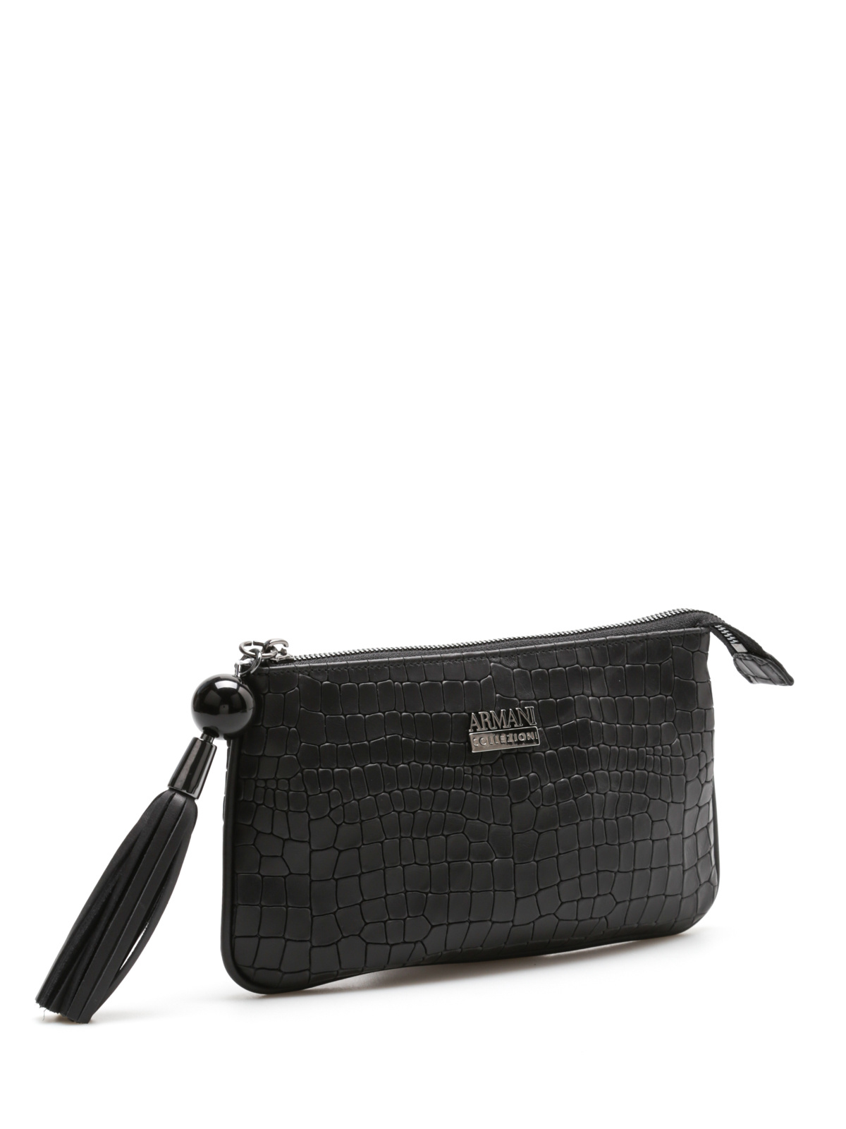 armani leather pouch