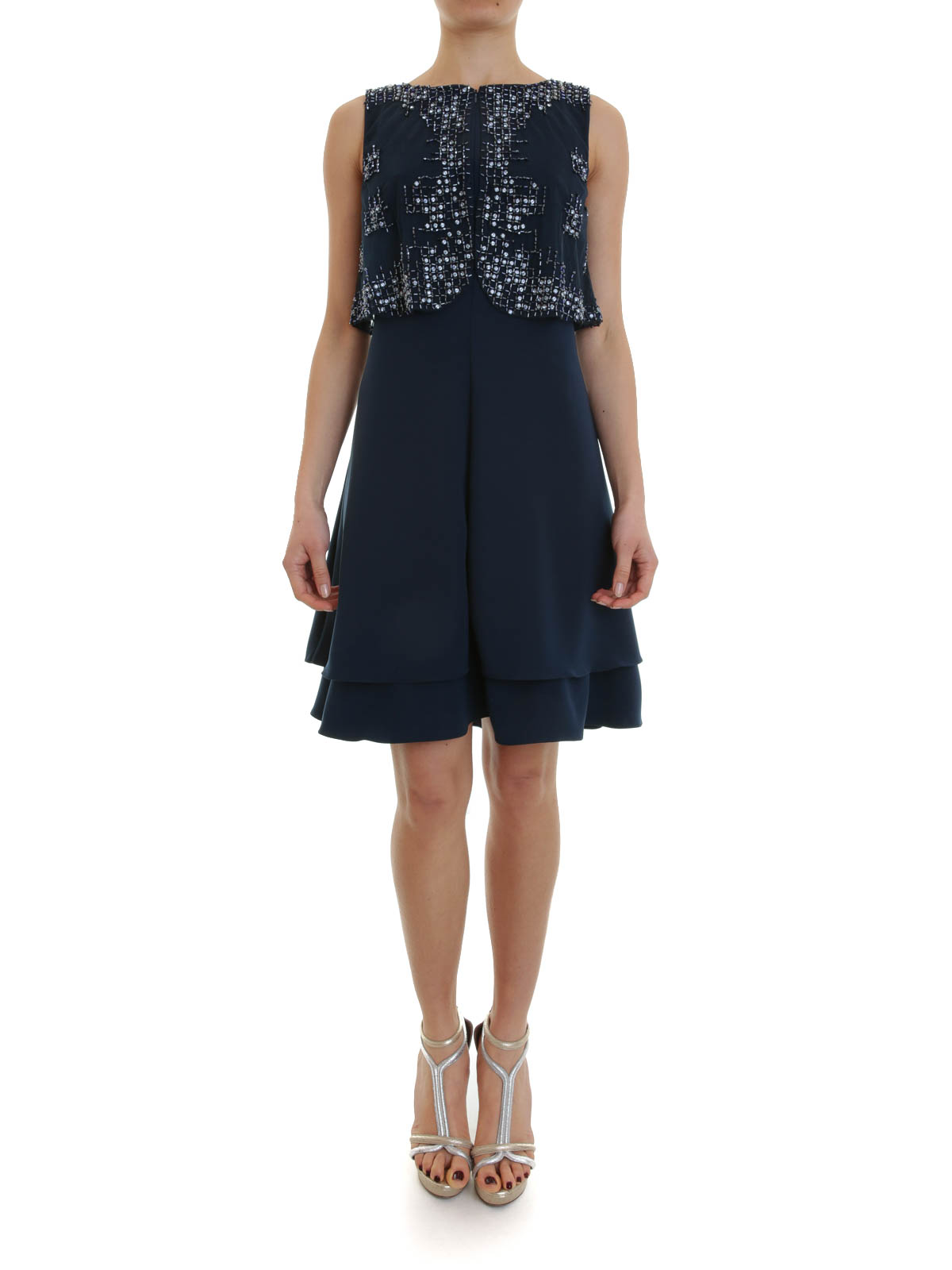 Abiti da cocktail Armani Collezioni - Abito con gilet di strass -  TMA88RTM992019