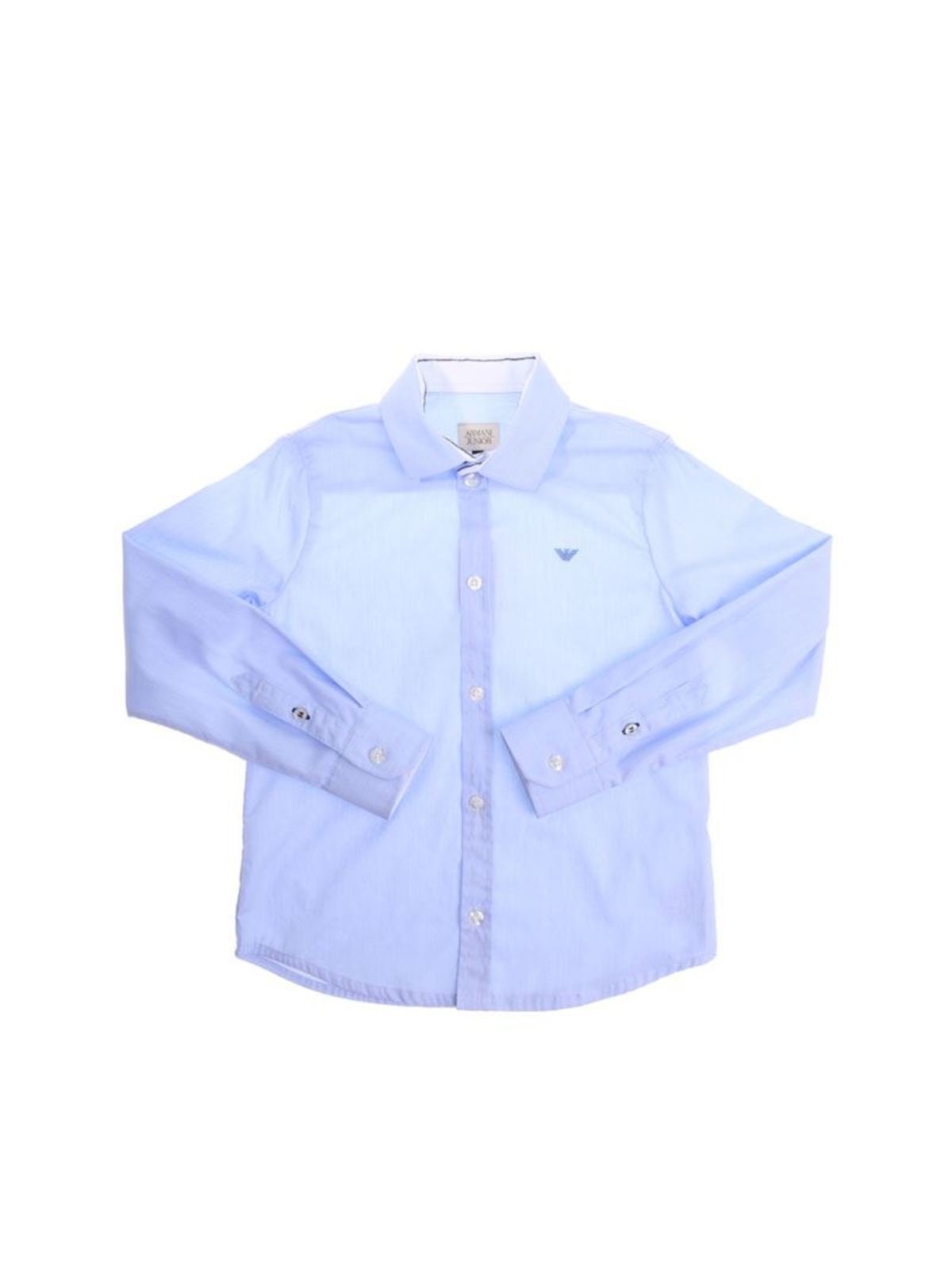 Camisas Armani Jr - Camisa - Azul